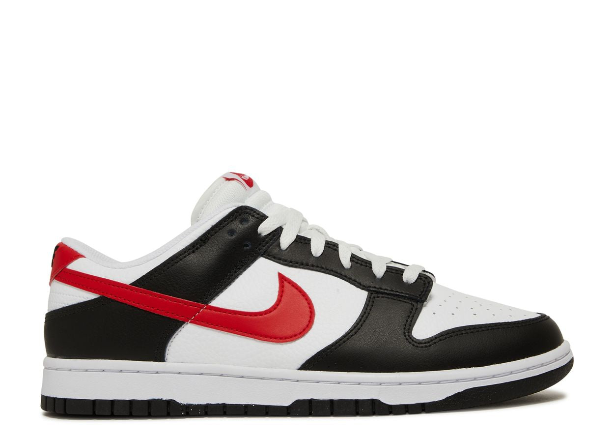 Nike Dunk Low Black White Red