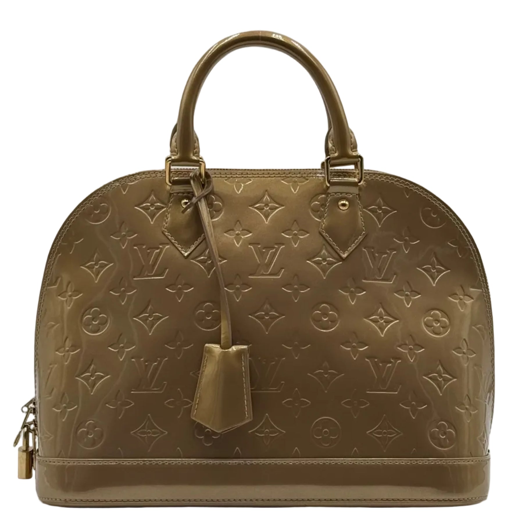 Louis Vuitton Gold Patent Leather Alma PM