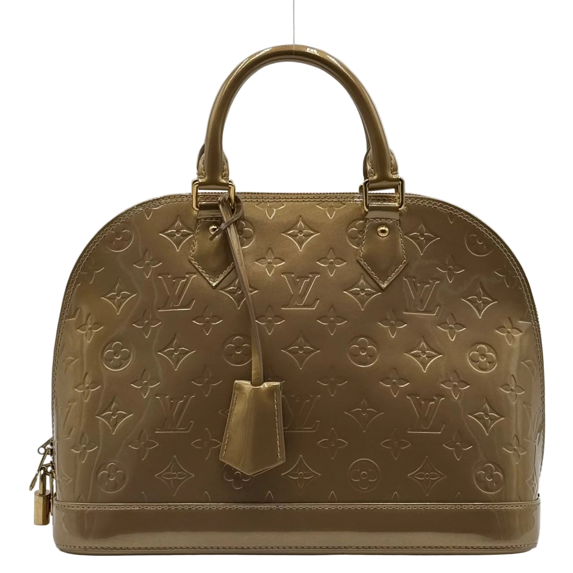 Louis Vuitton Gold Patent Leather Alma PM