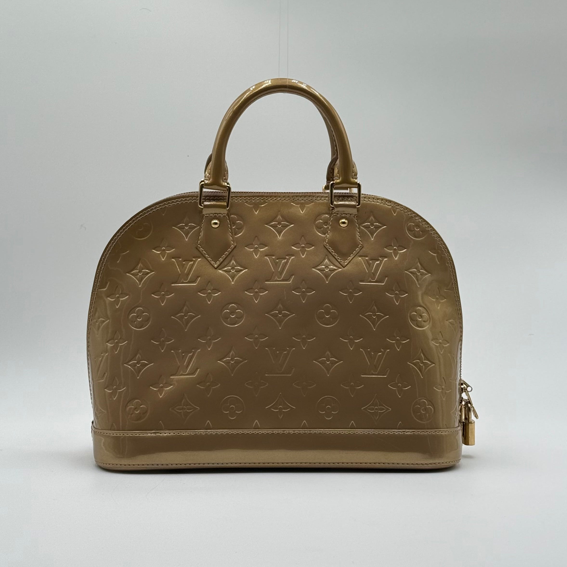 Louis Vuitton Gold Patent Leather Alma PM