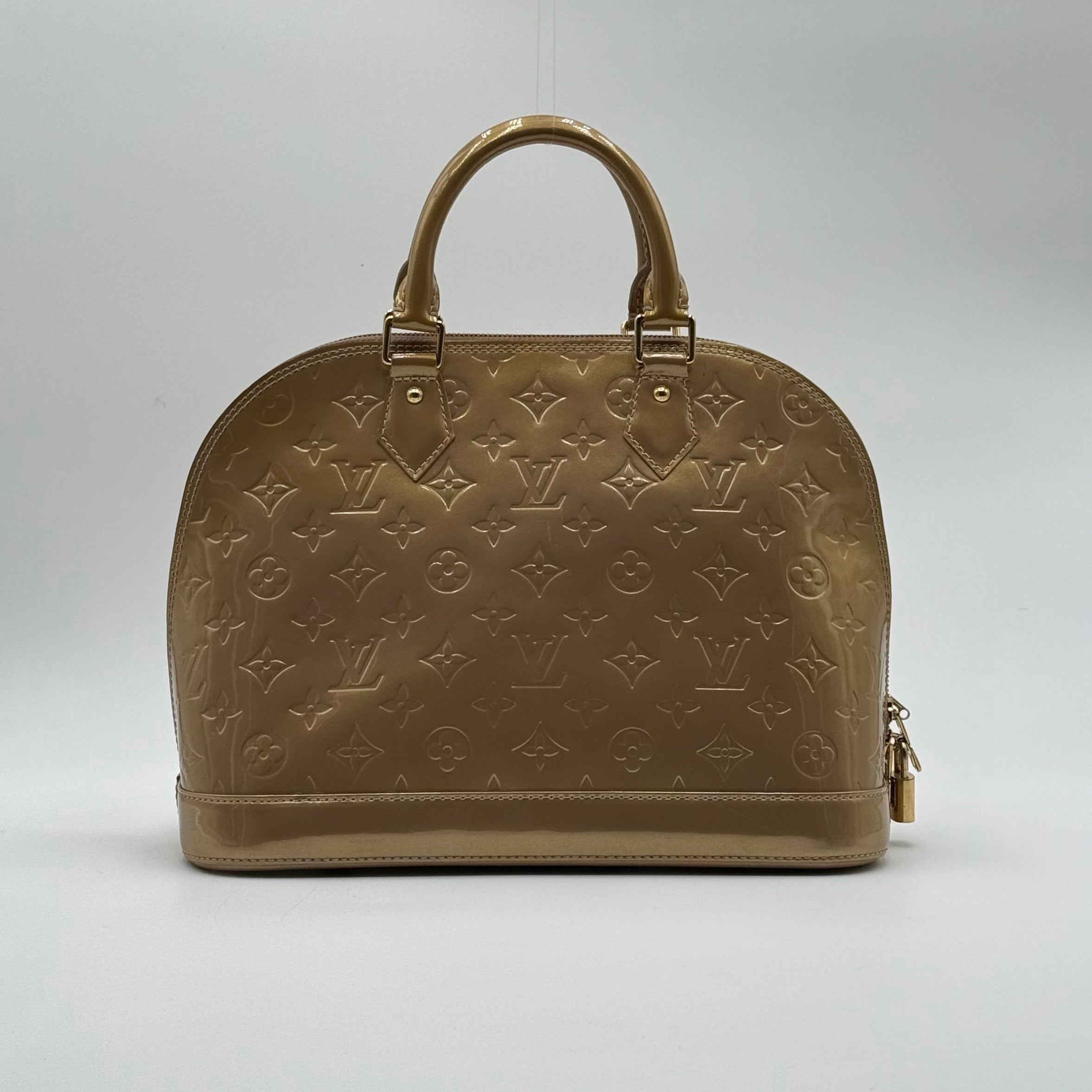 Louis Vuitton Gold Patent Leather Alma PM