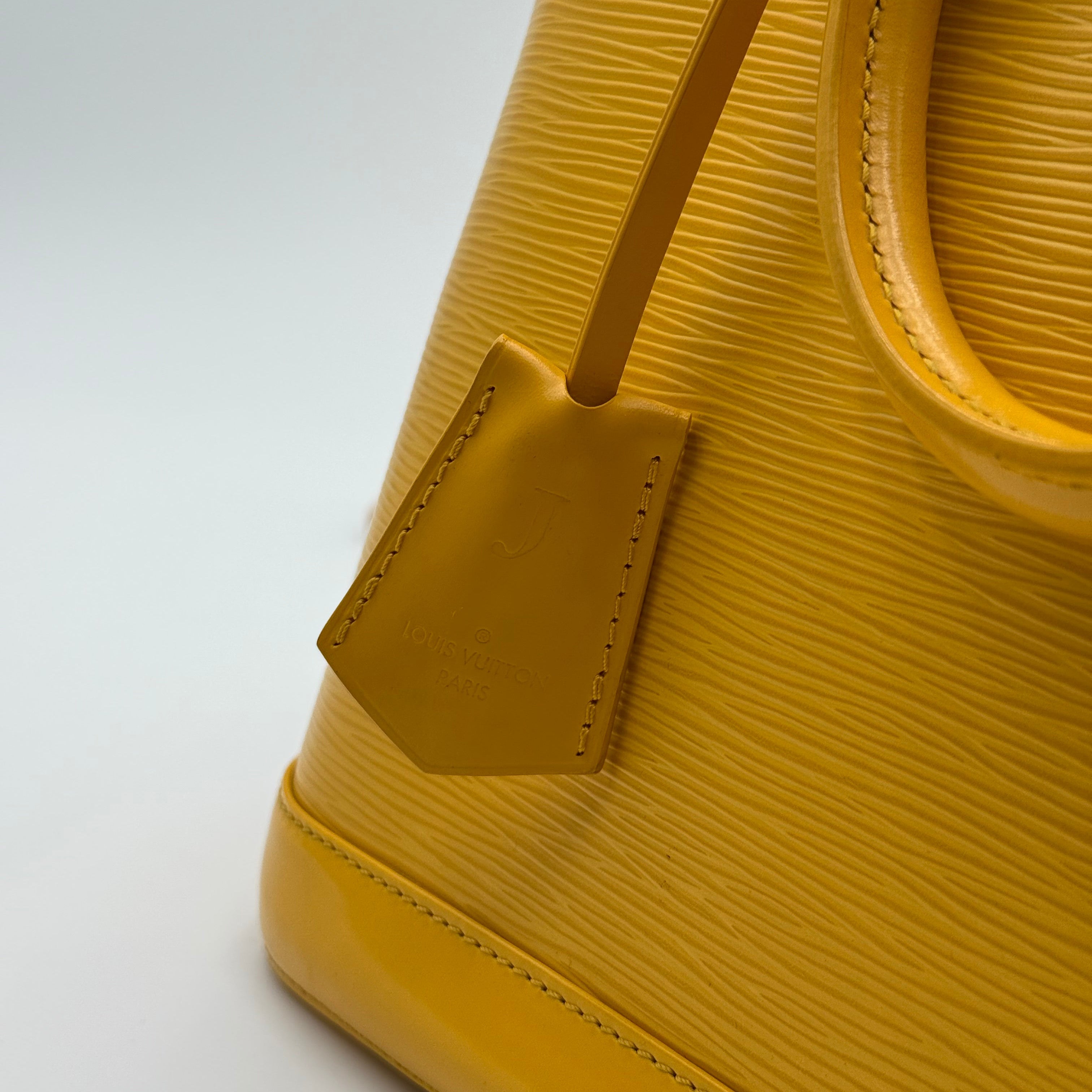 Louis Vuitton Yellow Epi Leather Alma PM