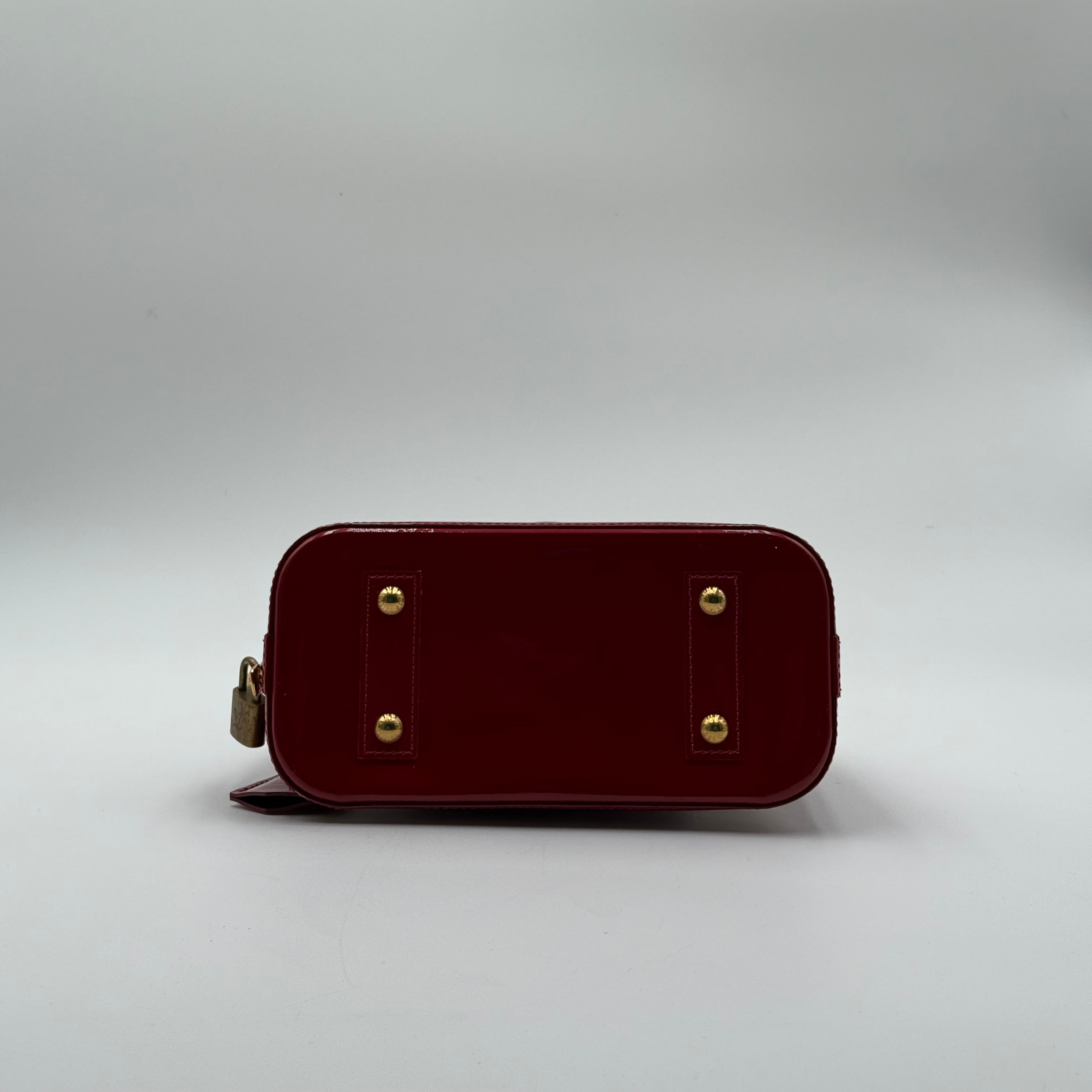 Louis Vuitton Red Patent Leather Alma BB