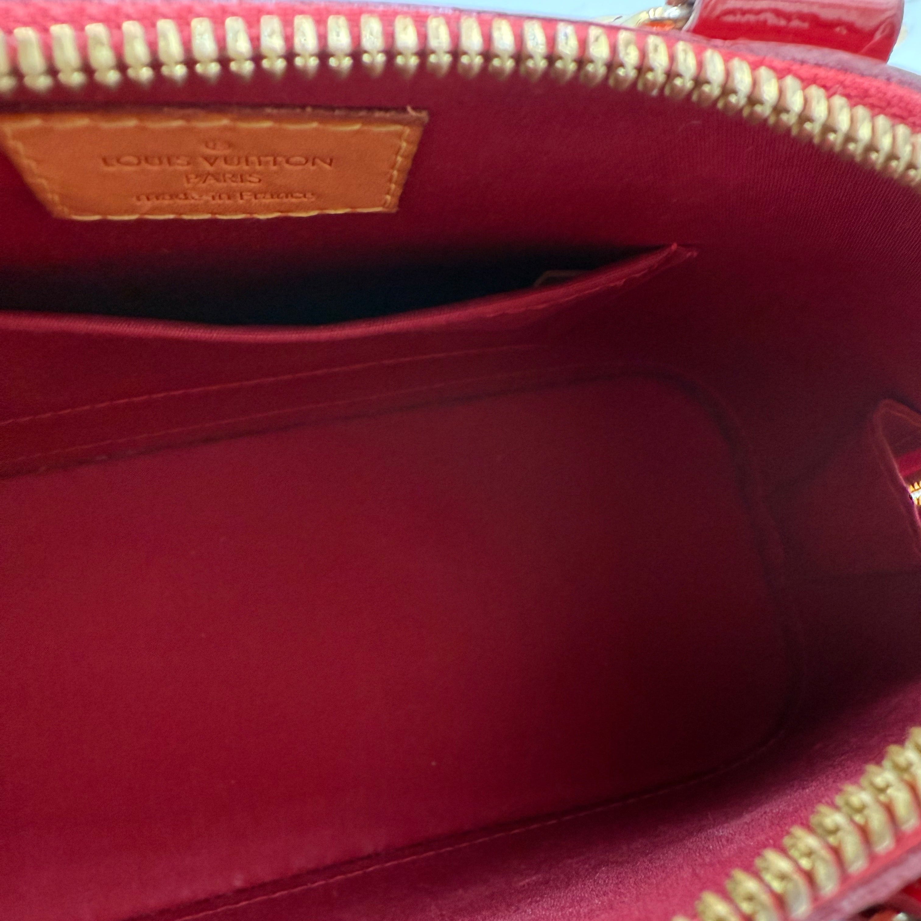 Louis Vuitton Red Patent Leather Alma BB