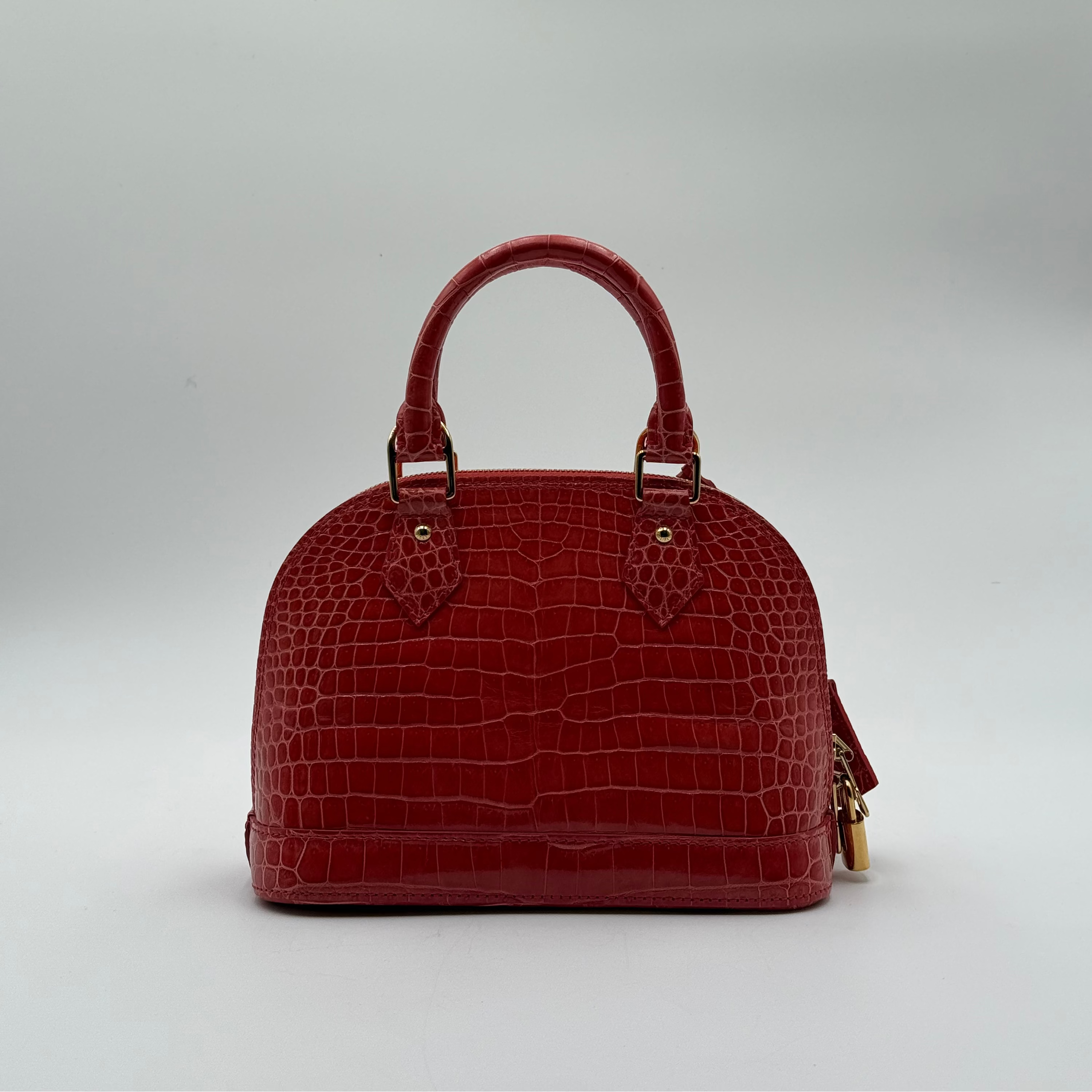 Louis Vuitton Light Pink Crocodile Alma BB