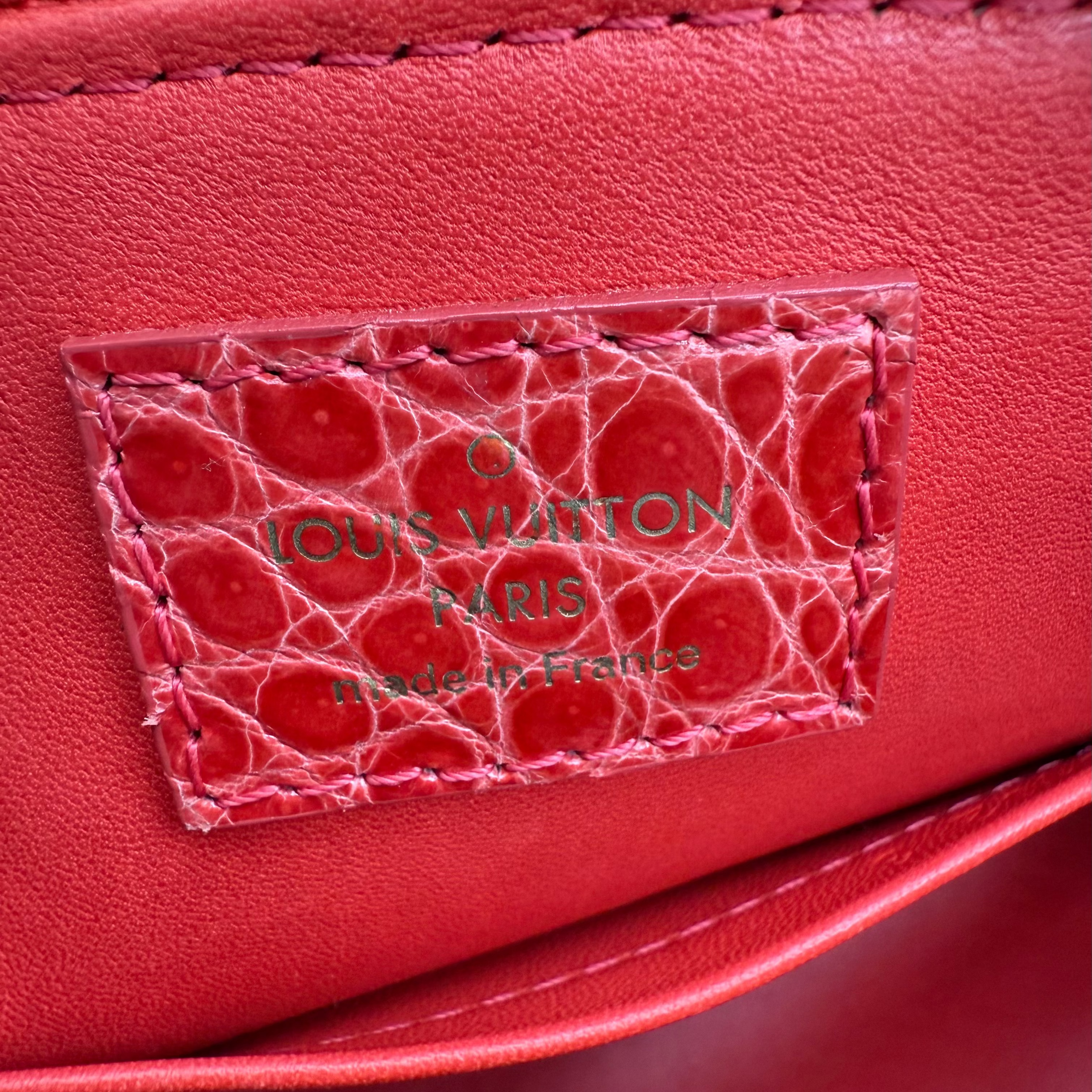 Louis Vuitton Light Pink Crocodile Alma BB