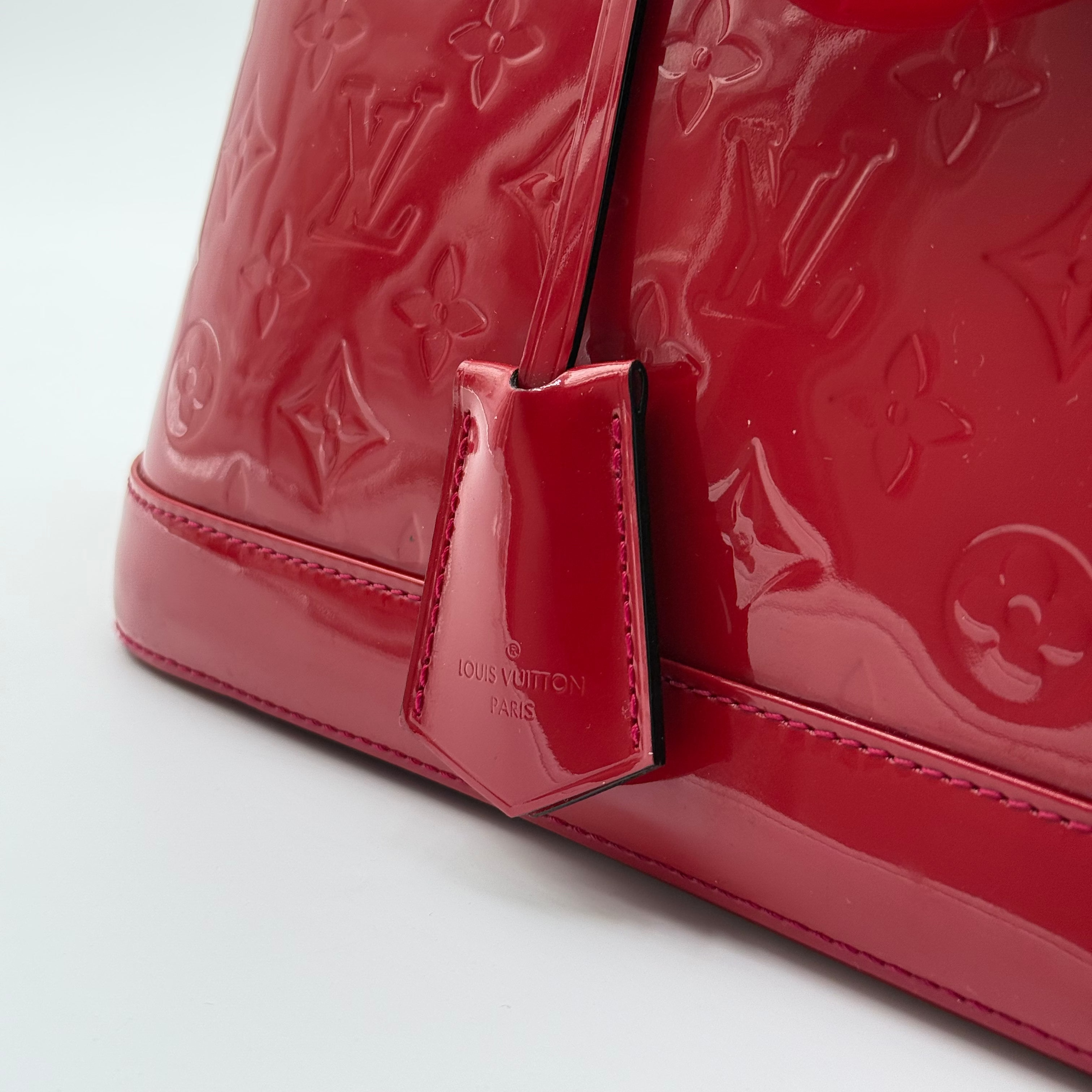 Louis Vuitton Red Patent Leather Alma PM