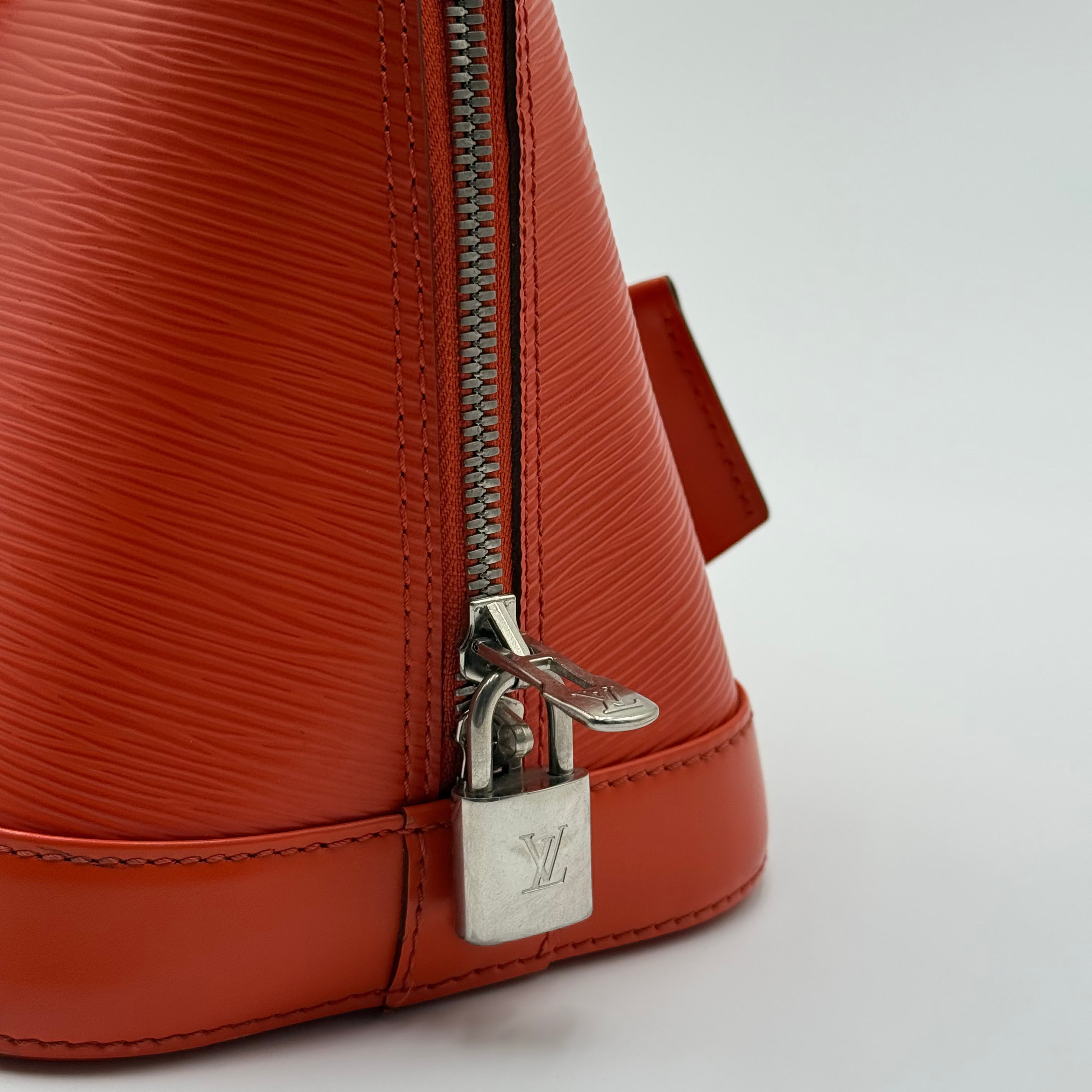 Louis Vuitton Orange Epi Leather Alma PM