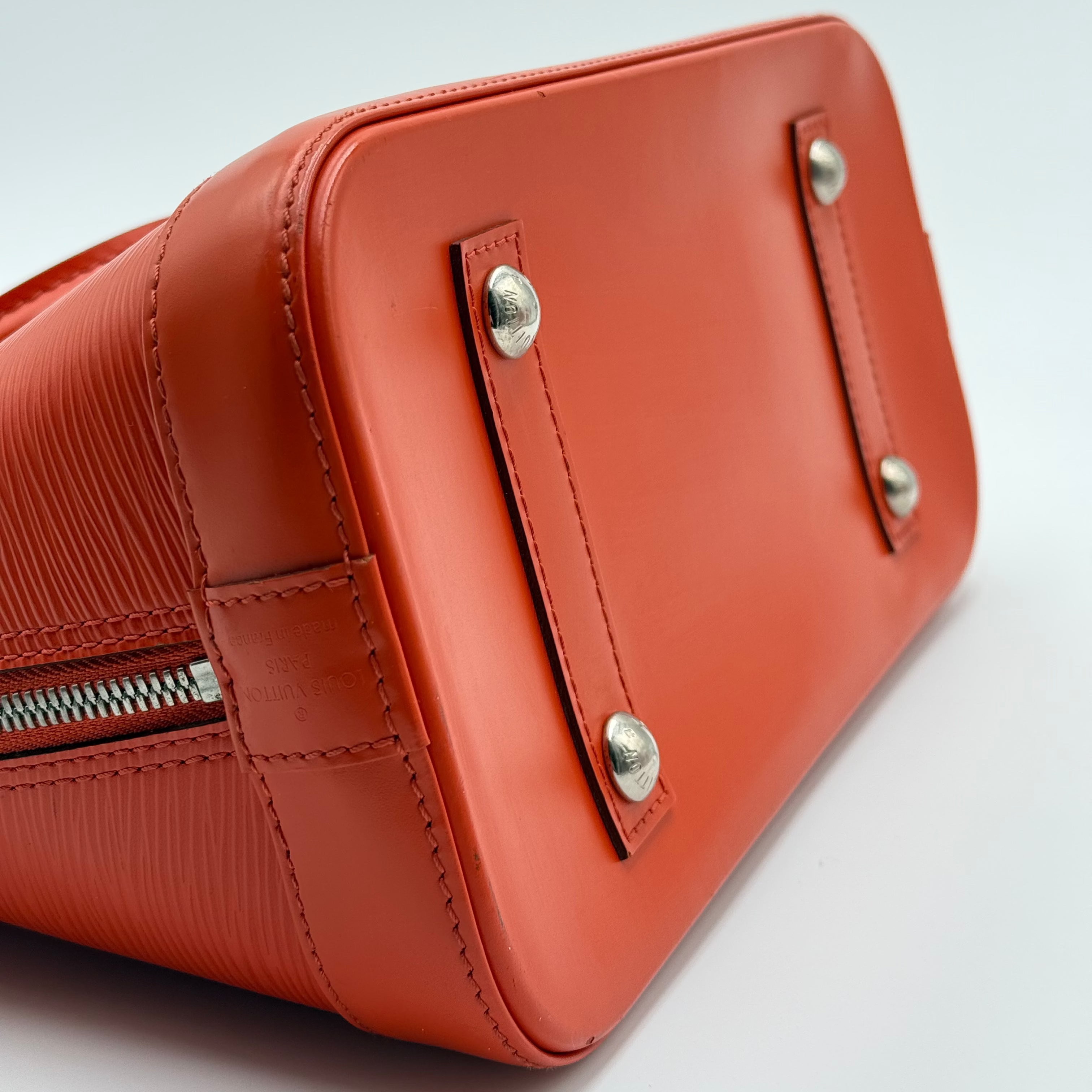 Louis Vuitton Orange Epi Leather Alma PM