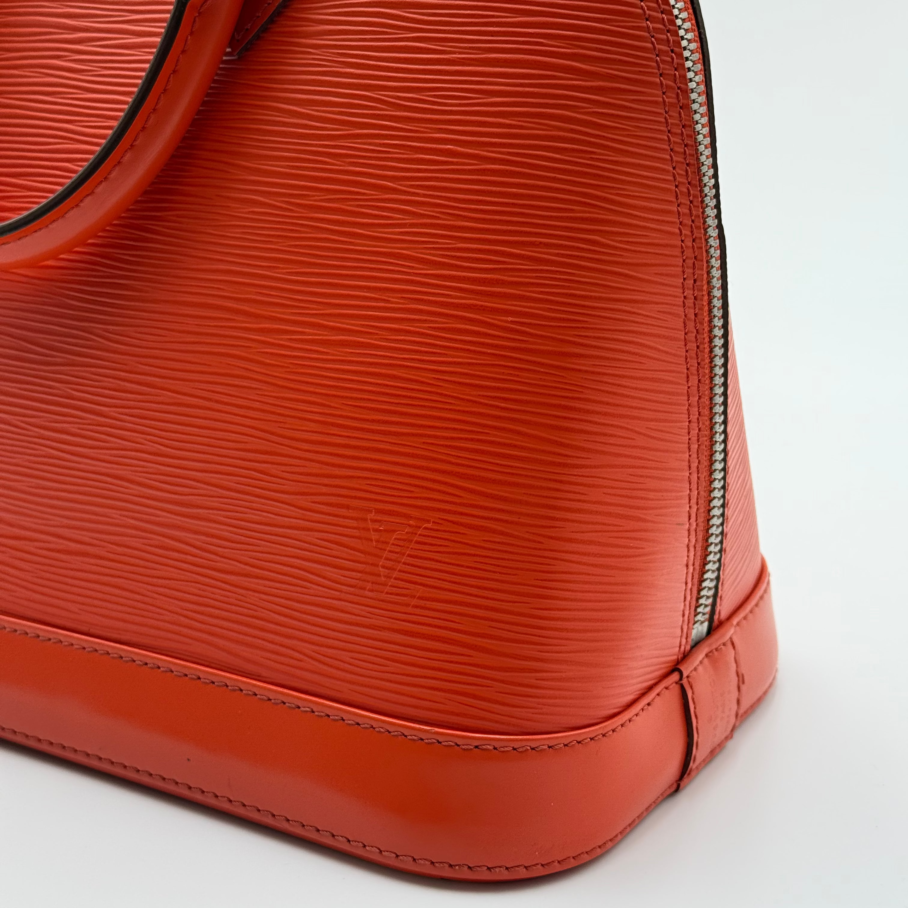Louis Vuitton Orange Epi Leather Alma PM
