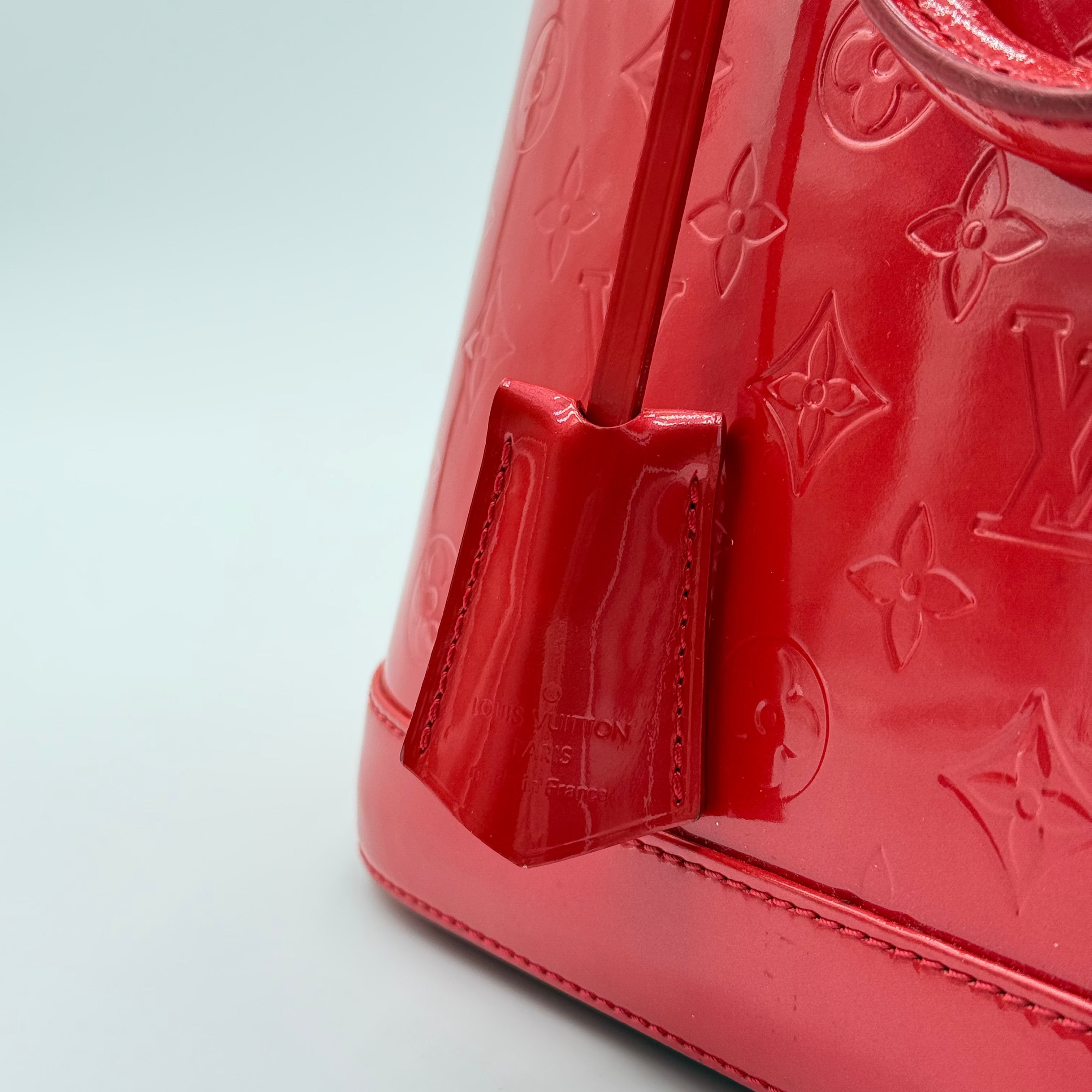 Louis Vuitton Sunset Orange Patent Leather Alma PM