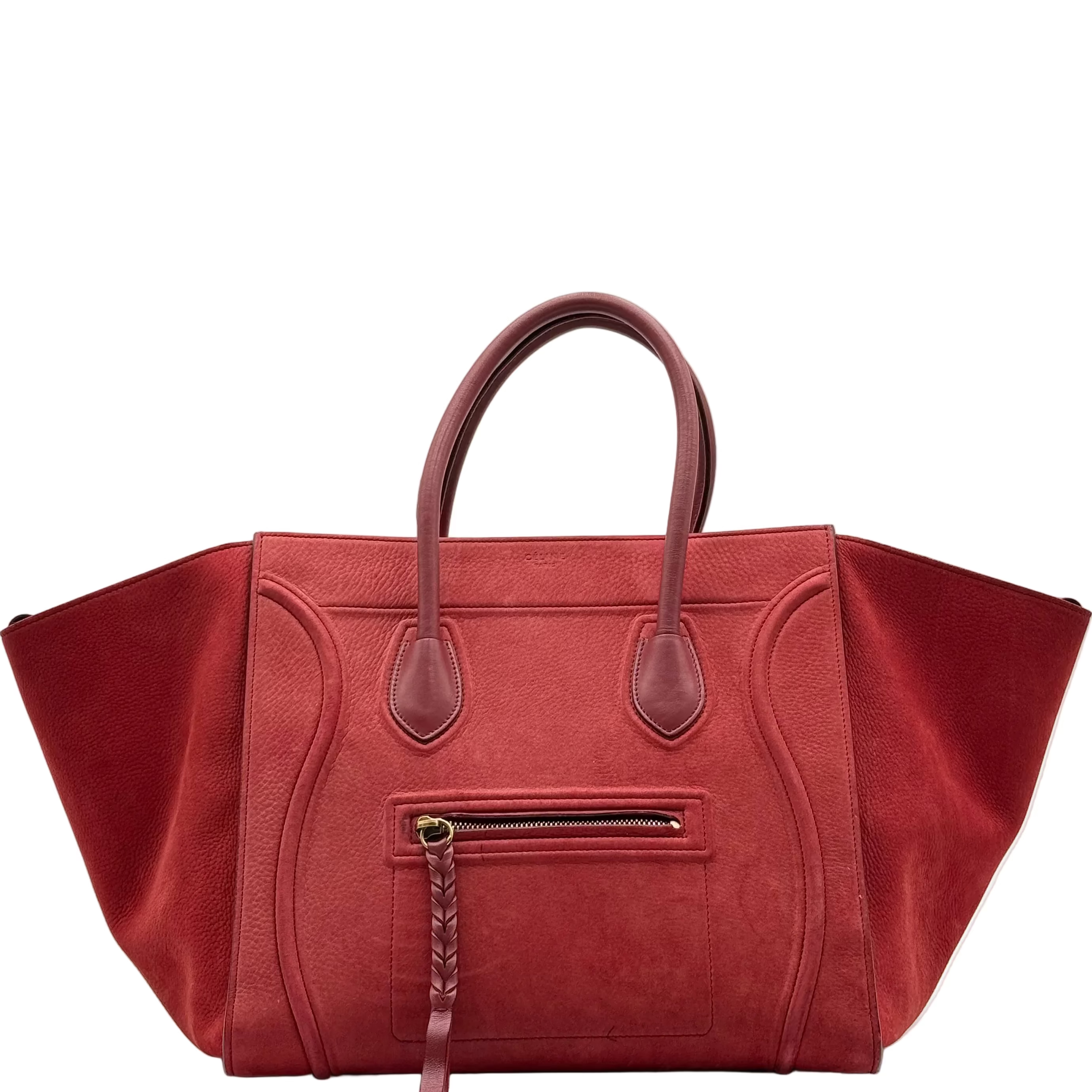 Celine Brick Suede Calfskin Phantom Luggage