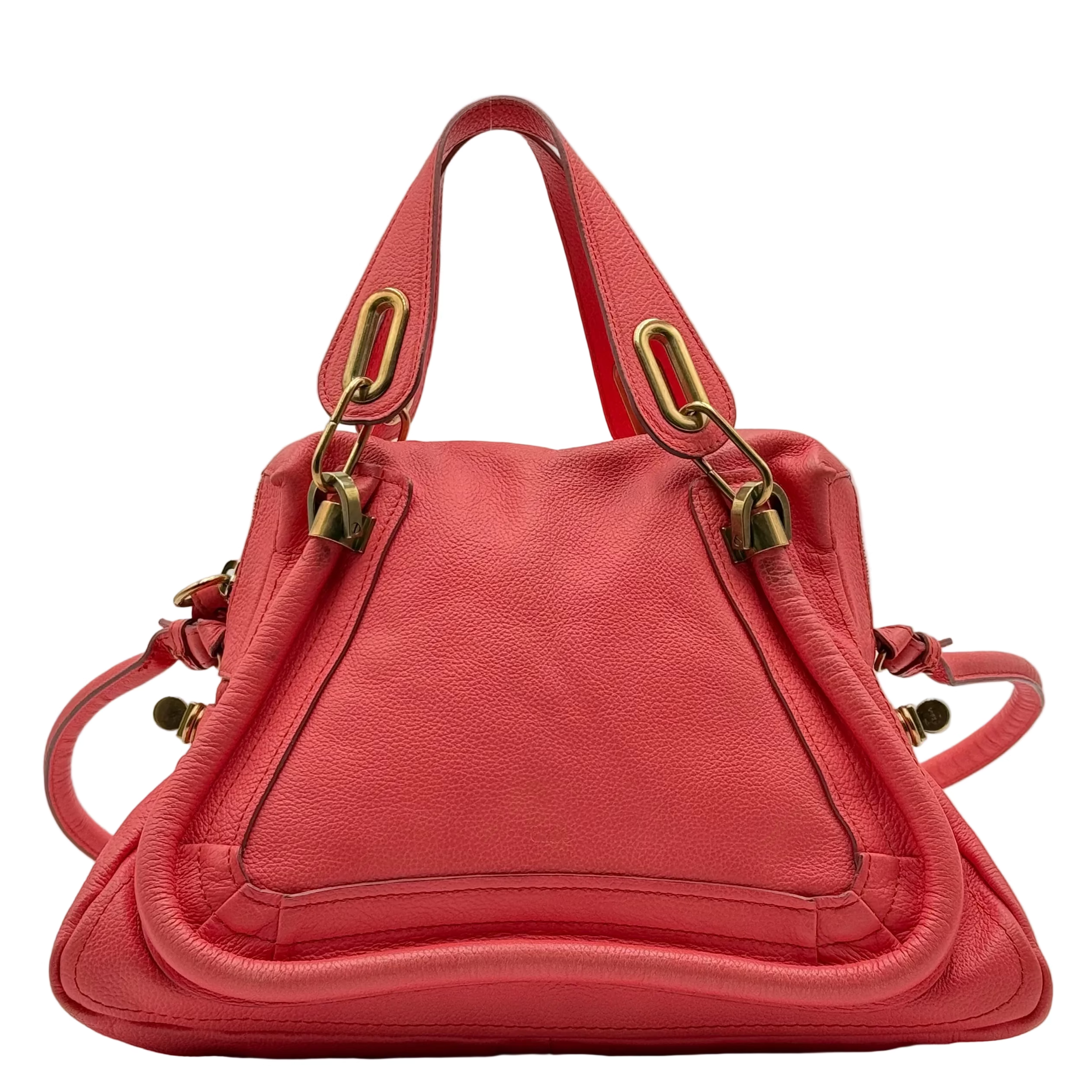 Chloé Coral Leather Paraty MM
