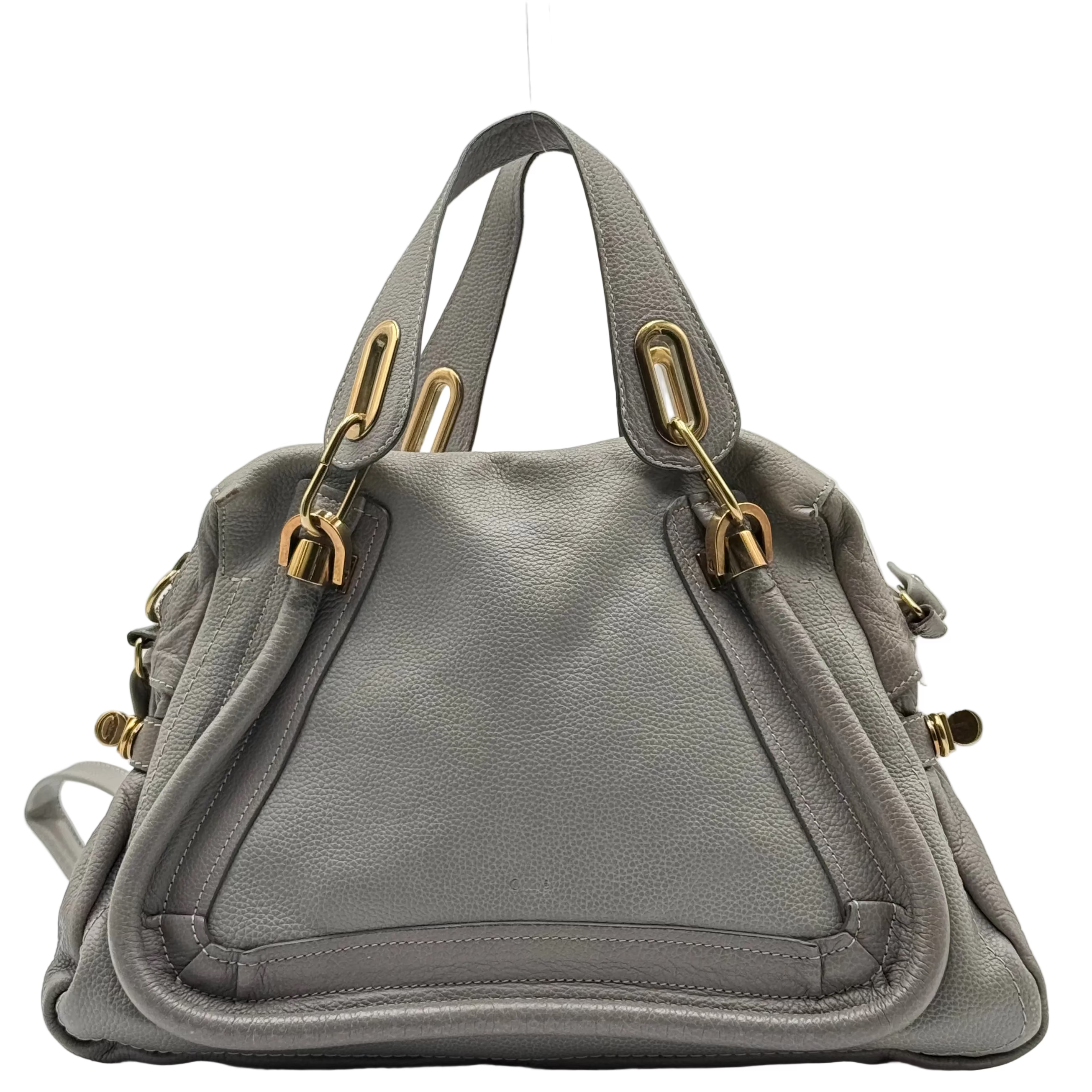Chloé Grey Elephant Leather Paraty MM