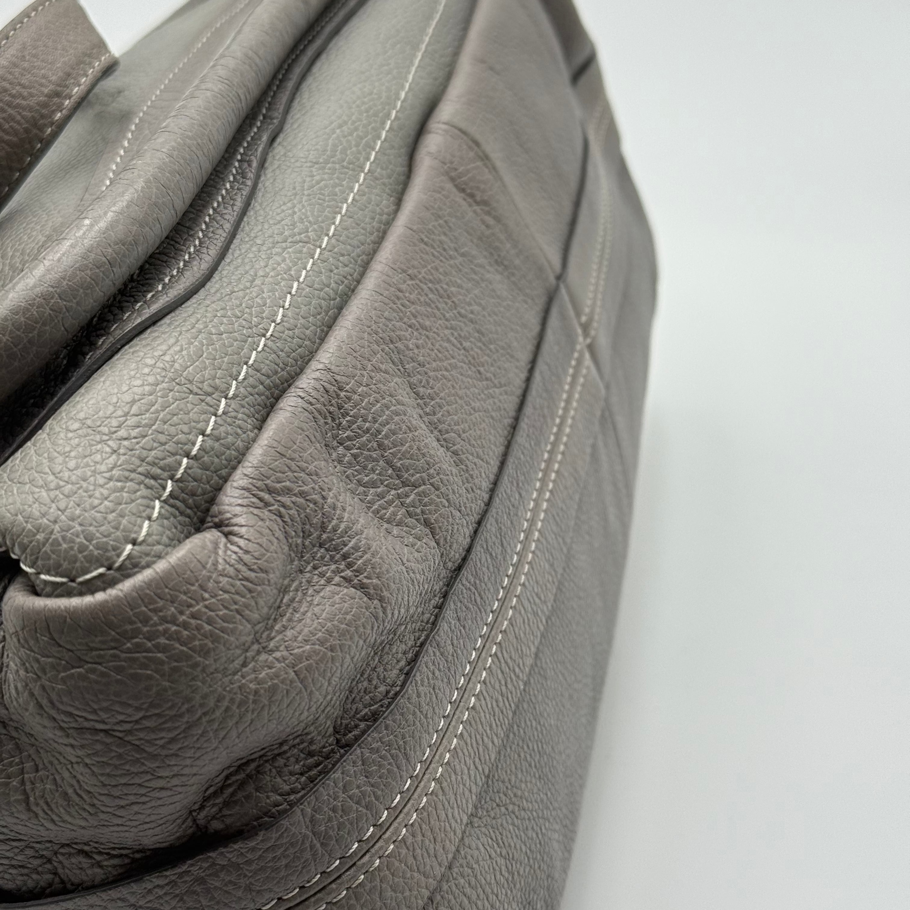 Chloé Grey Elephant Leather Paraty MM