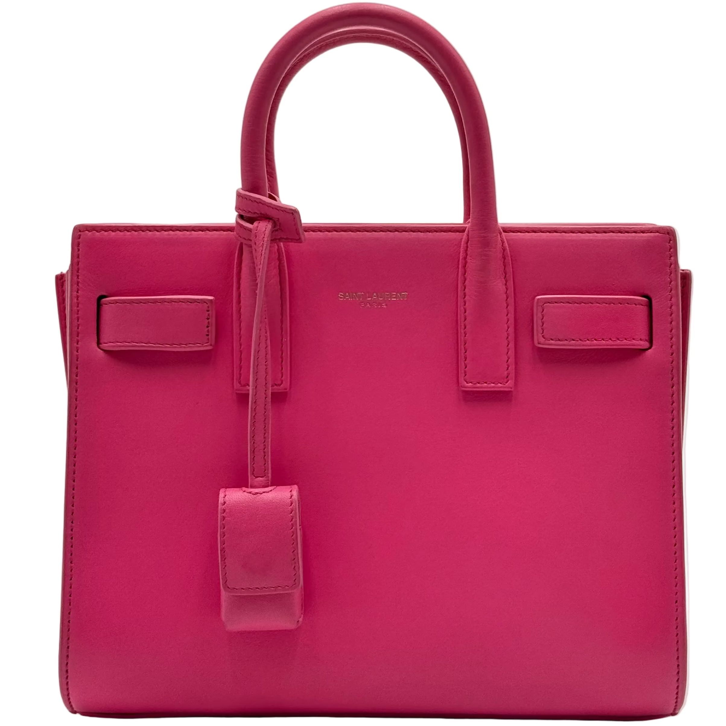 Saint Laurent Fuchsia Sac De Jour Nano