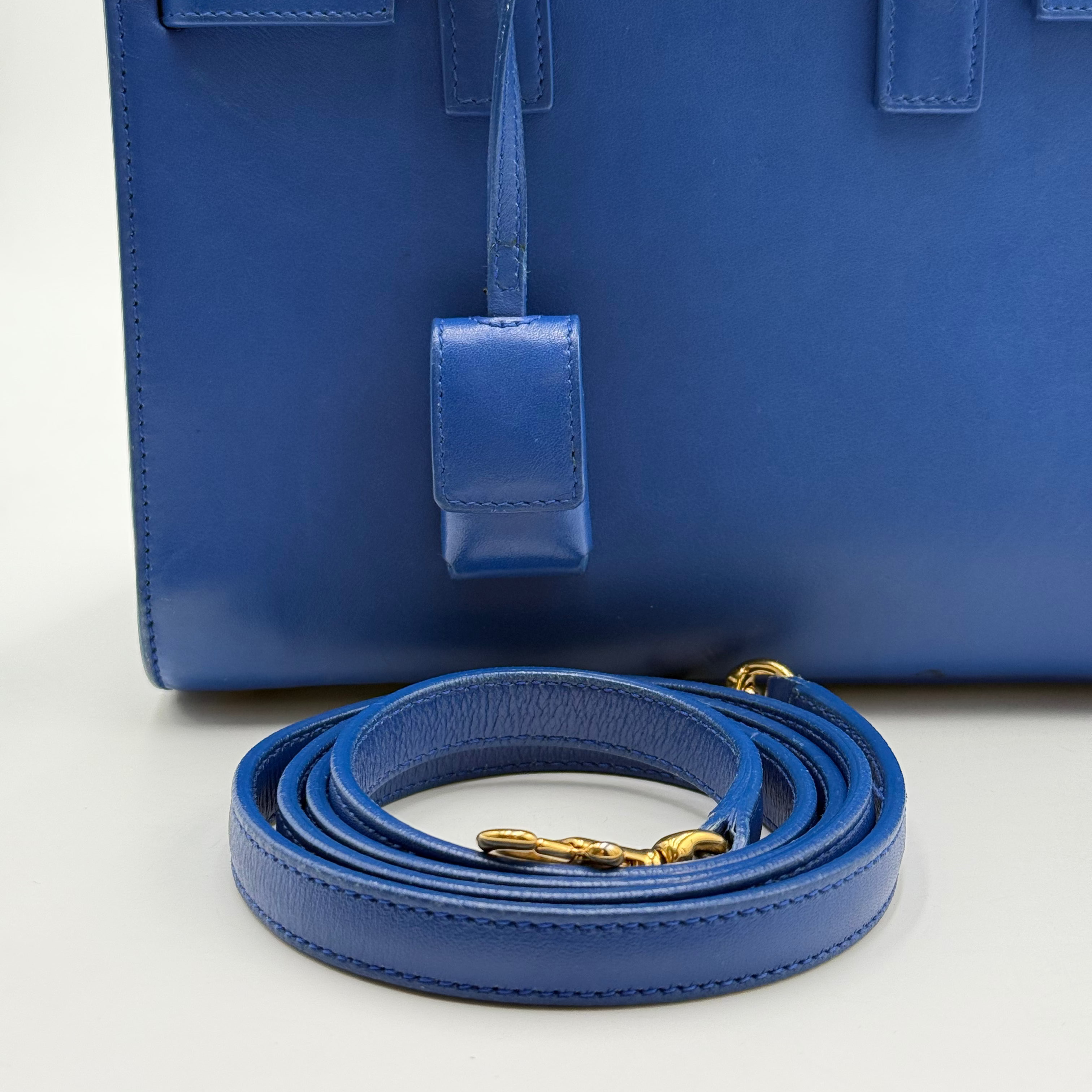 Saint Laurent Blue Sac De Jour Nano