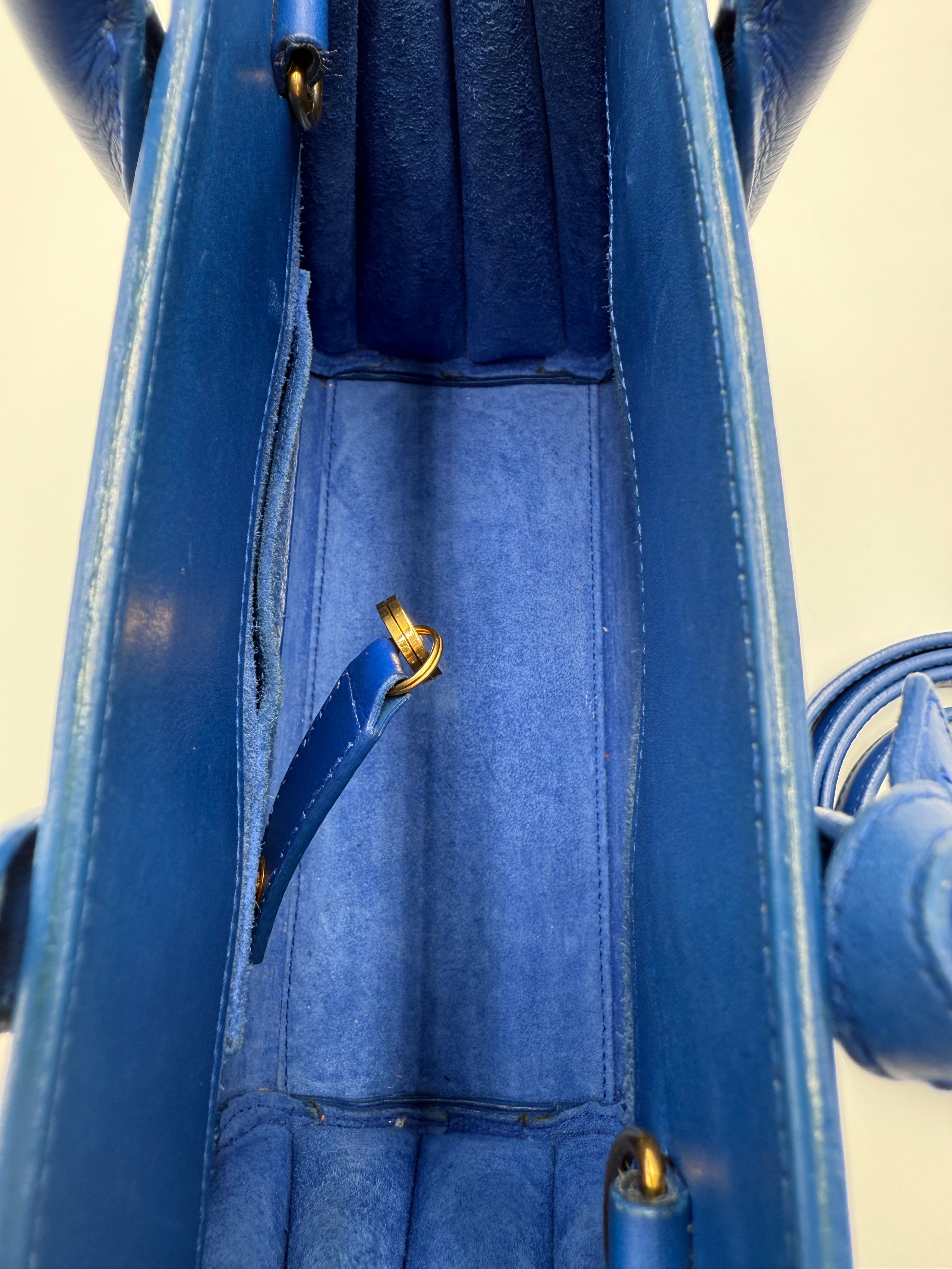 Saint Laurent Blue Sac De Jour Nano