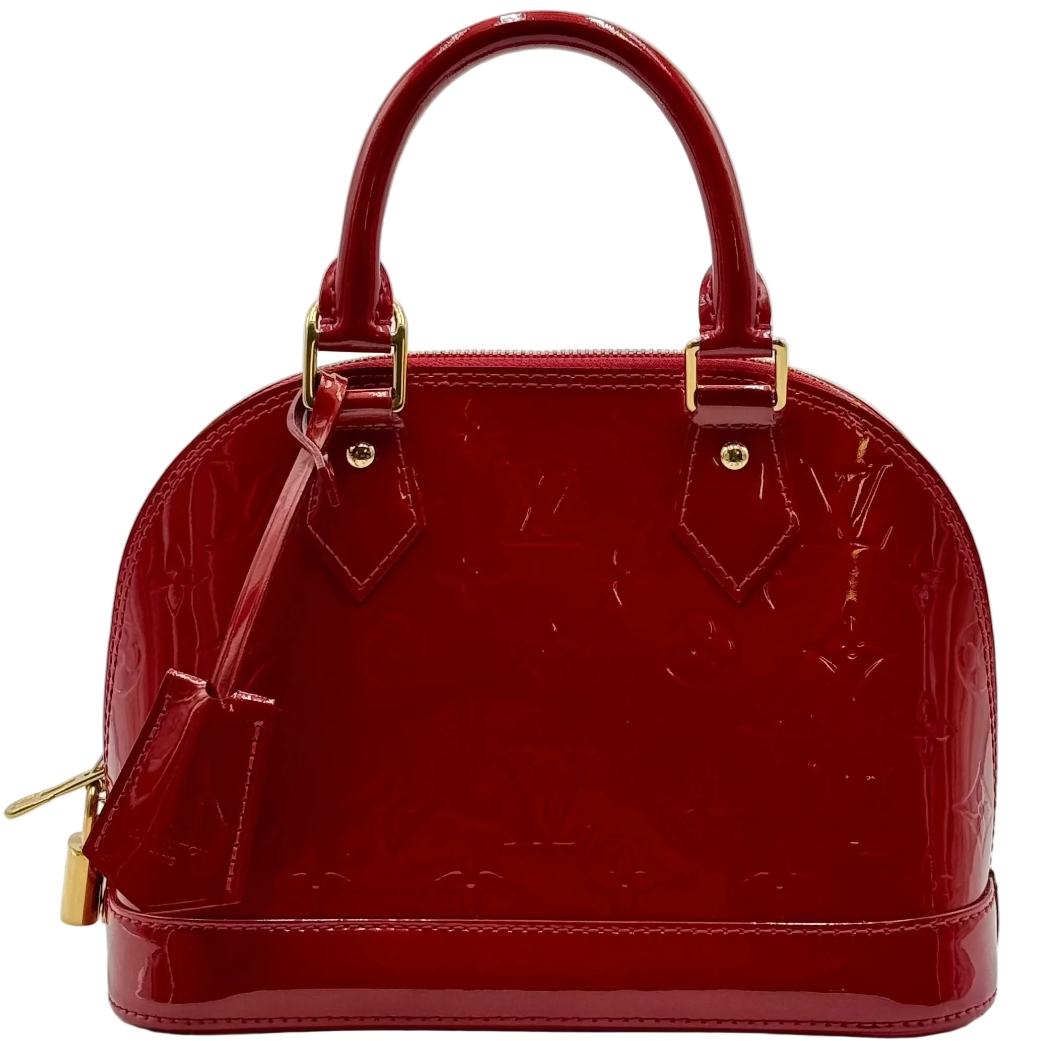 Louis Vuitton Red Patent Leather Alma BB