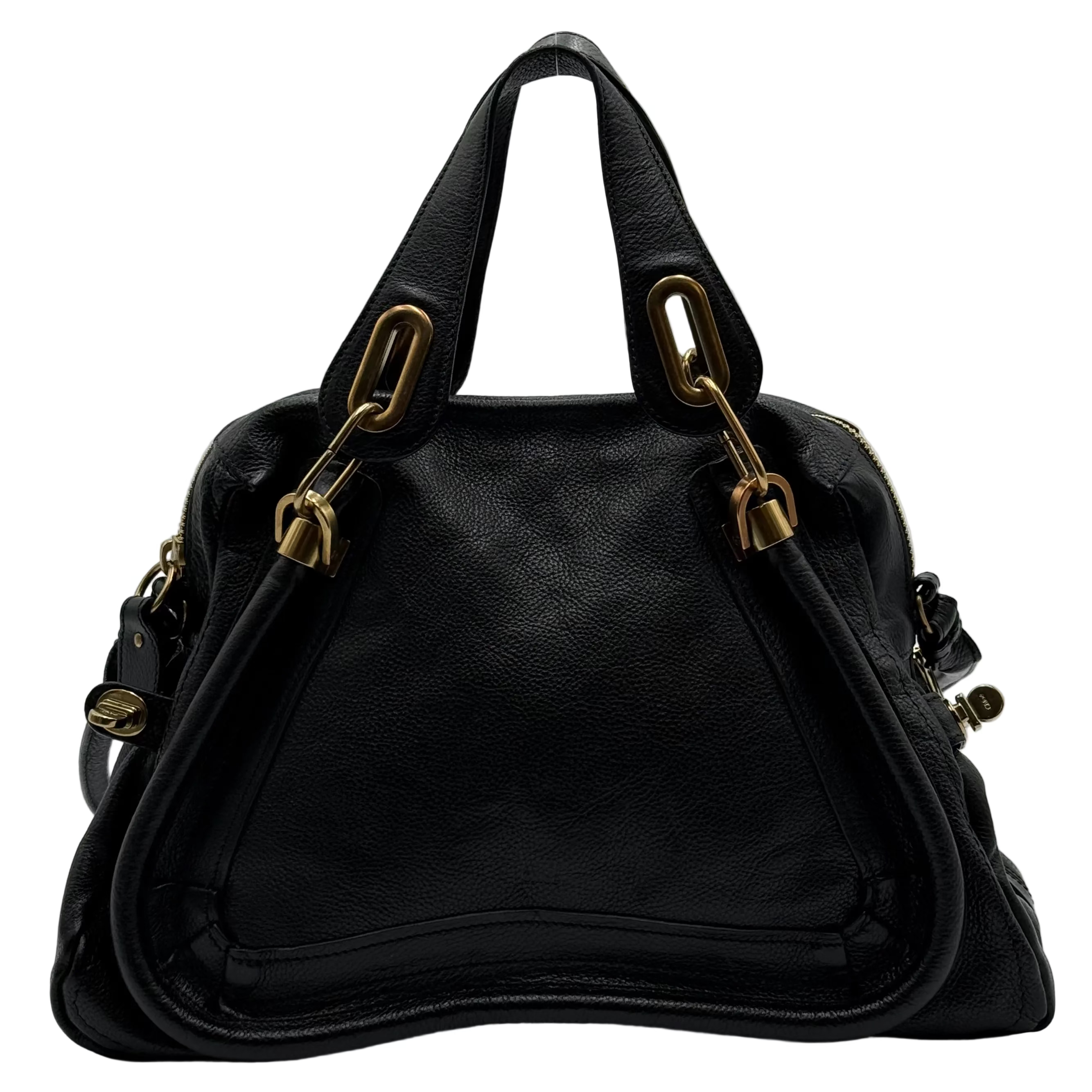 Chloé Black Leather Paraty MM