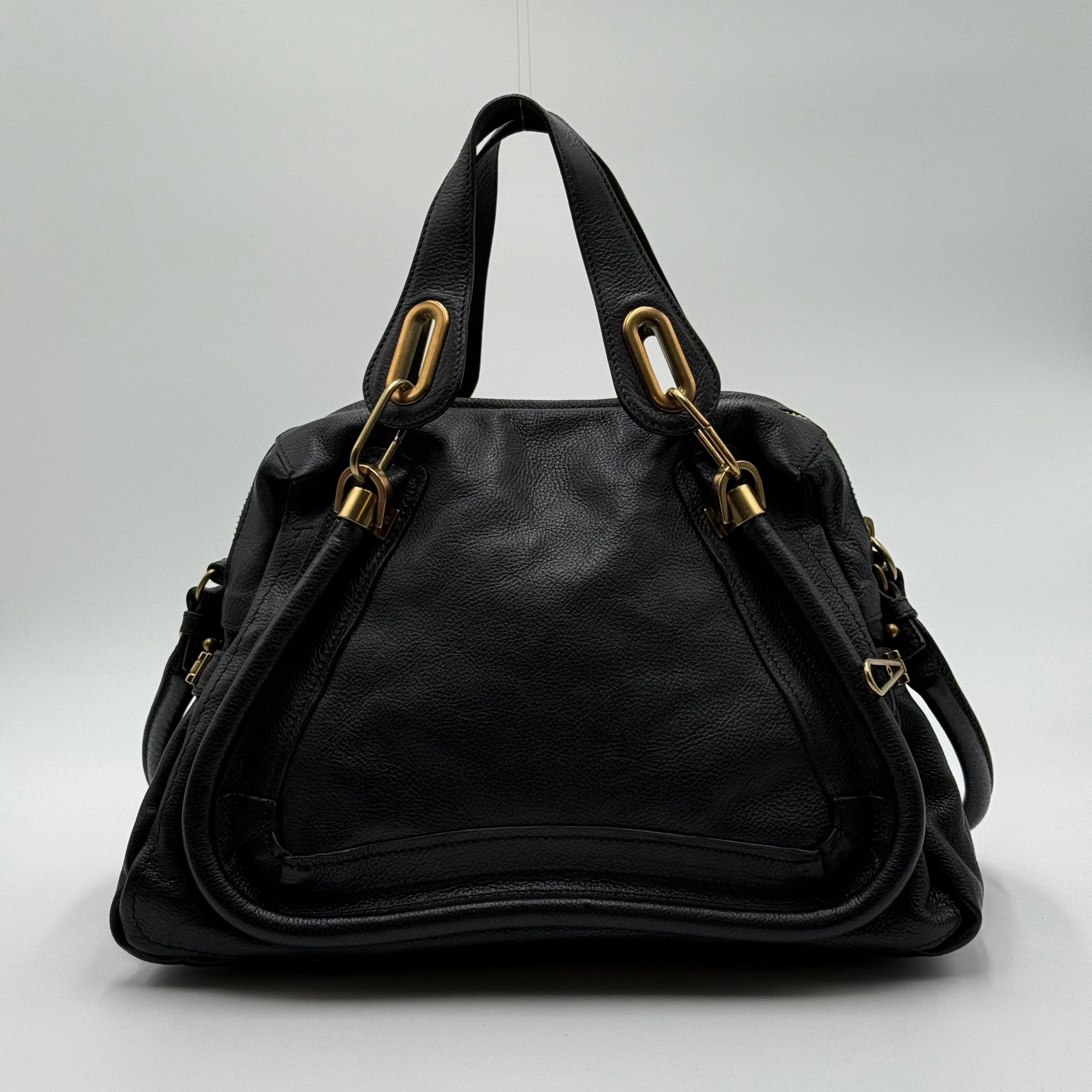Chloé Black Leather Paraty MM