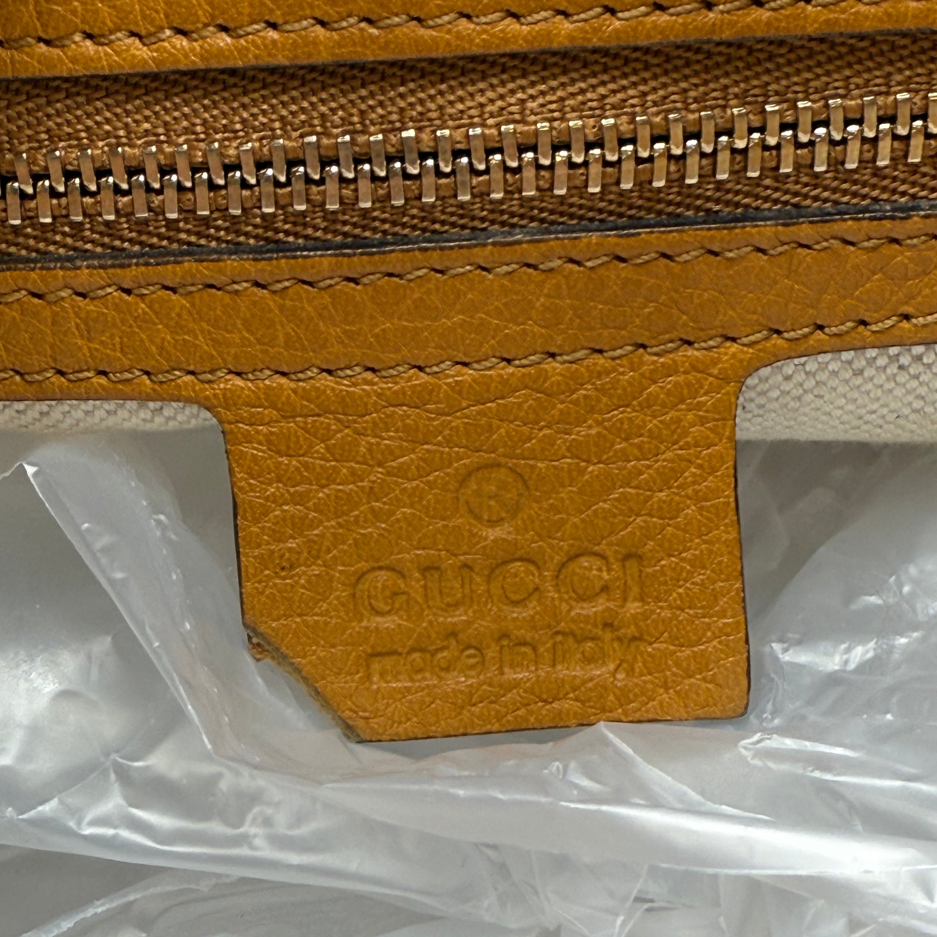 Gucci Yellow Olive GG Canvas Jackie 1961