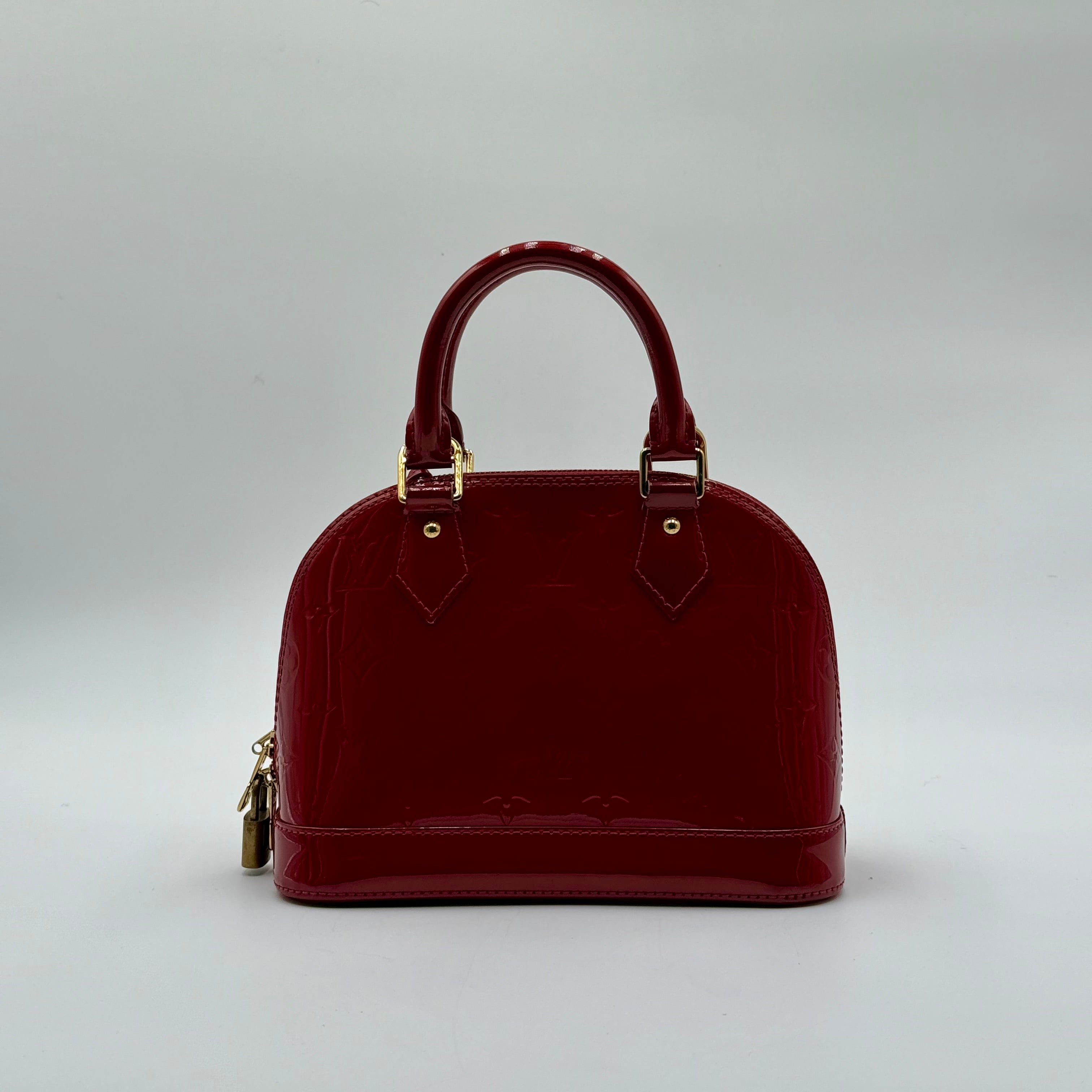 Louis Vuitton Red Patent Leather Alma BB