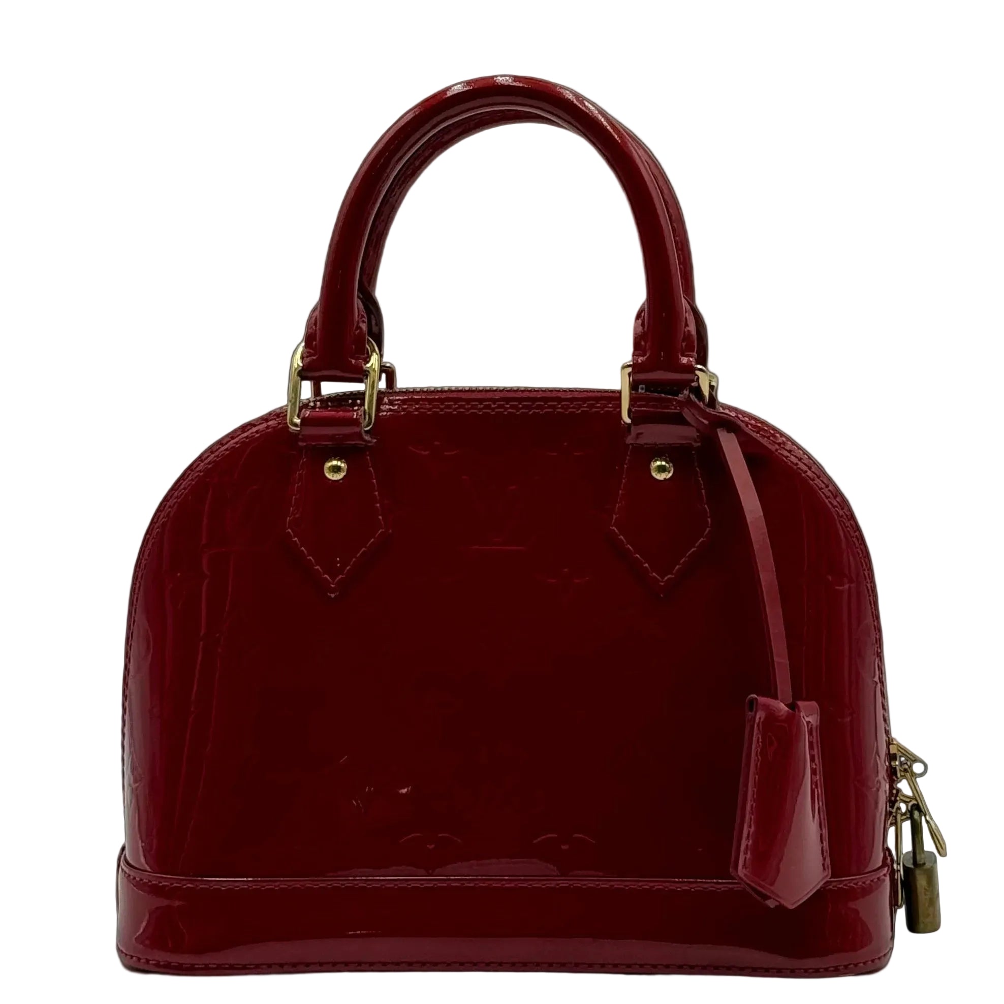 Louis Vuitton Red Patent Leather Alma BB