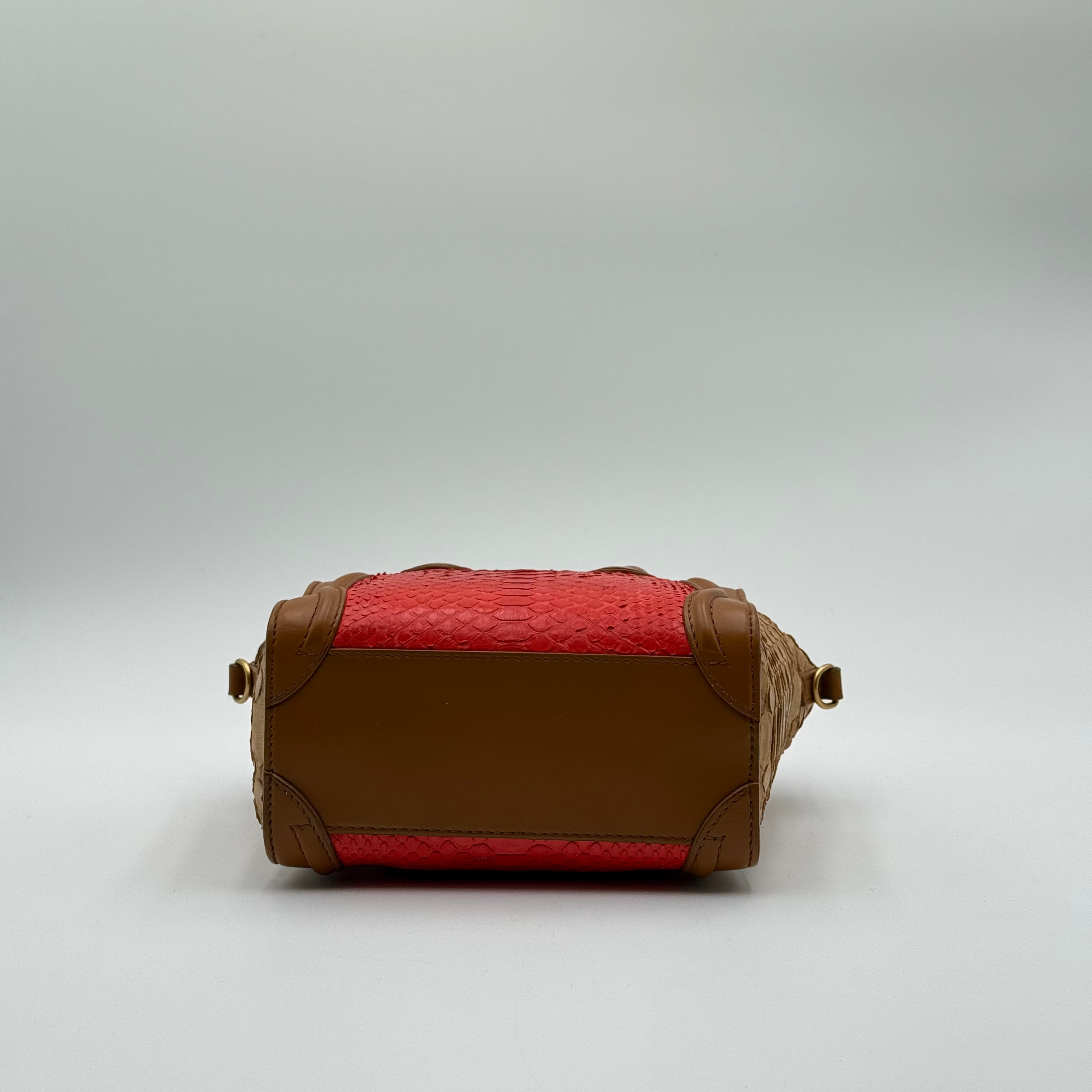 Celine Tri Color Python Leather Nano Luggage