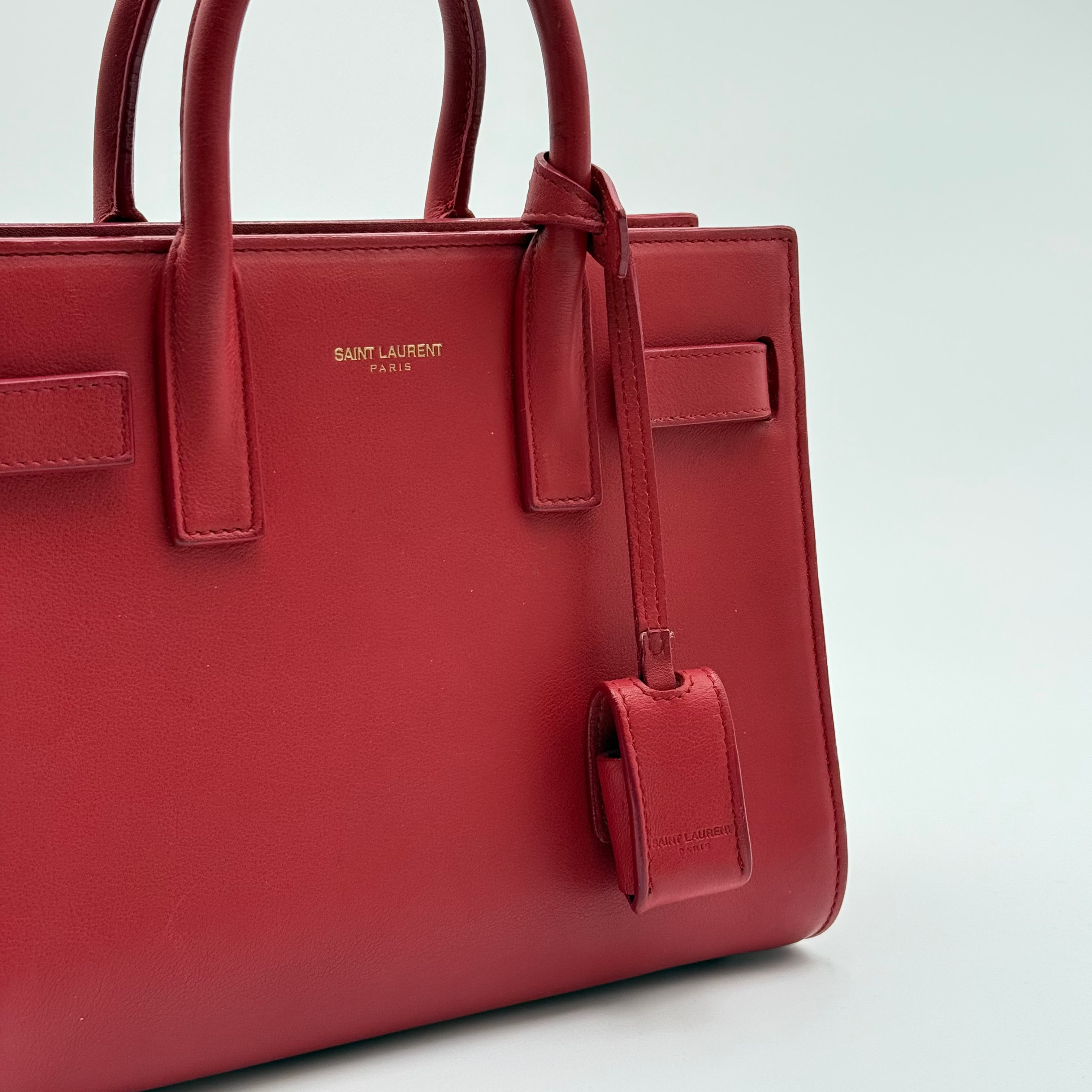 Saint Laurent Red Sac De Jour Nano
