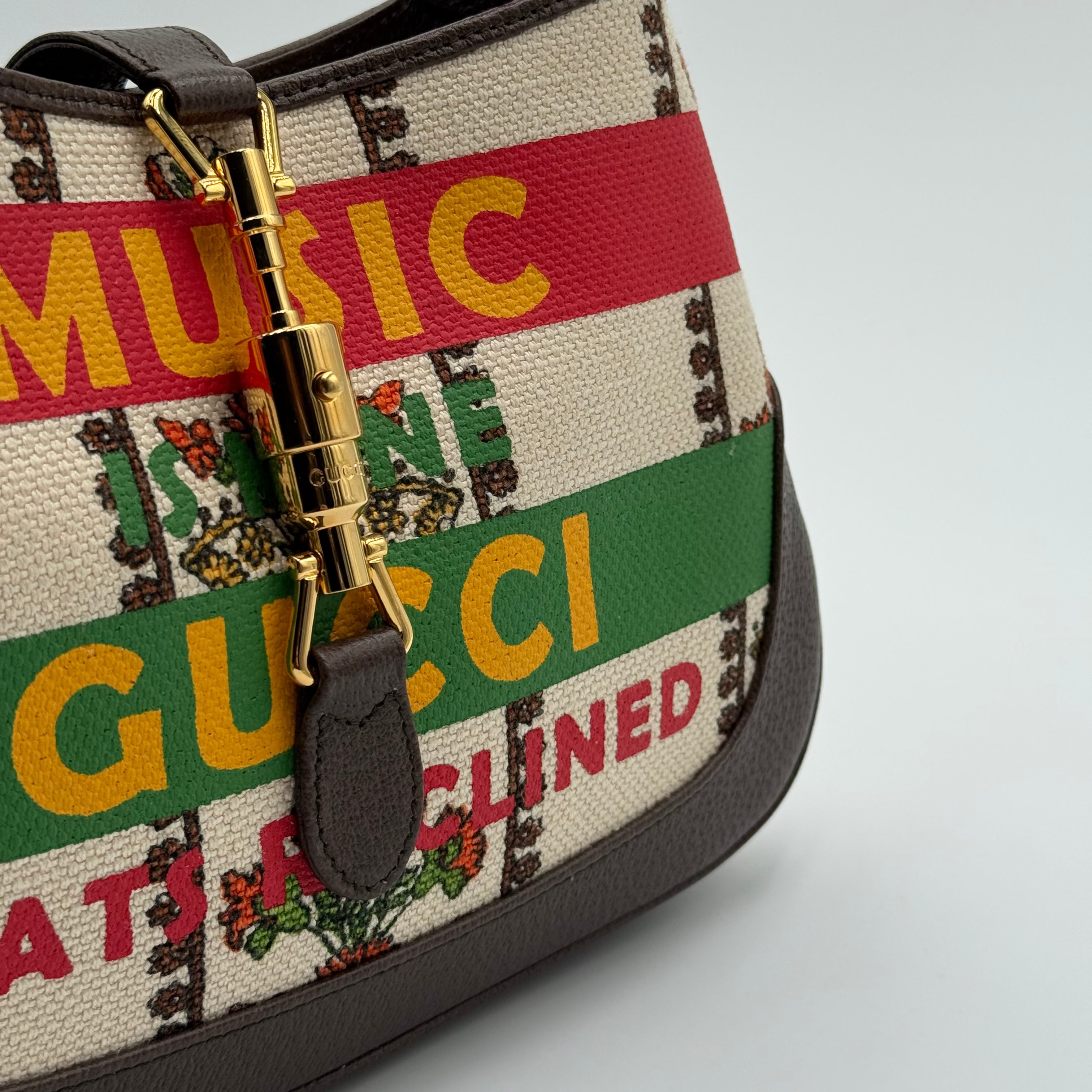 Gucci Brown Multicolore Small Centennial Jackie 1961