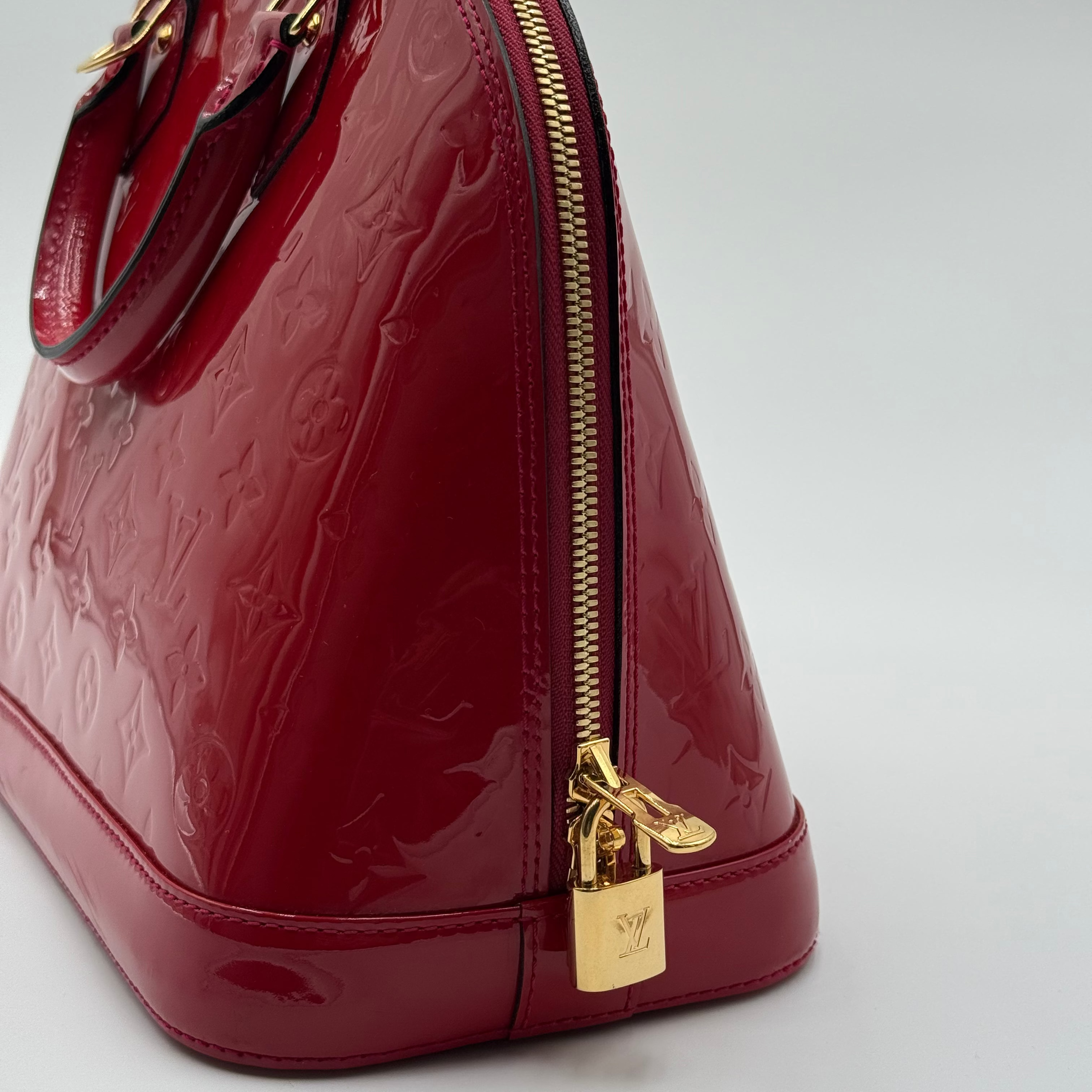 Louis Vuitton Red Patent Leather Alma PM