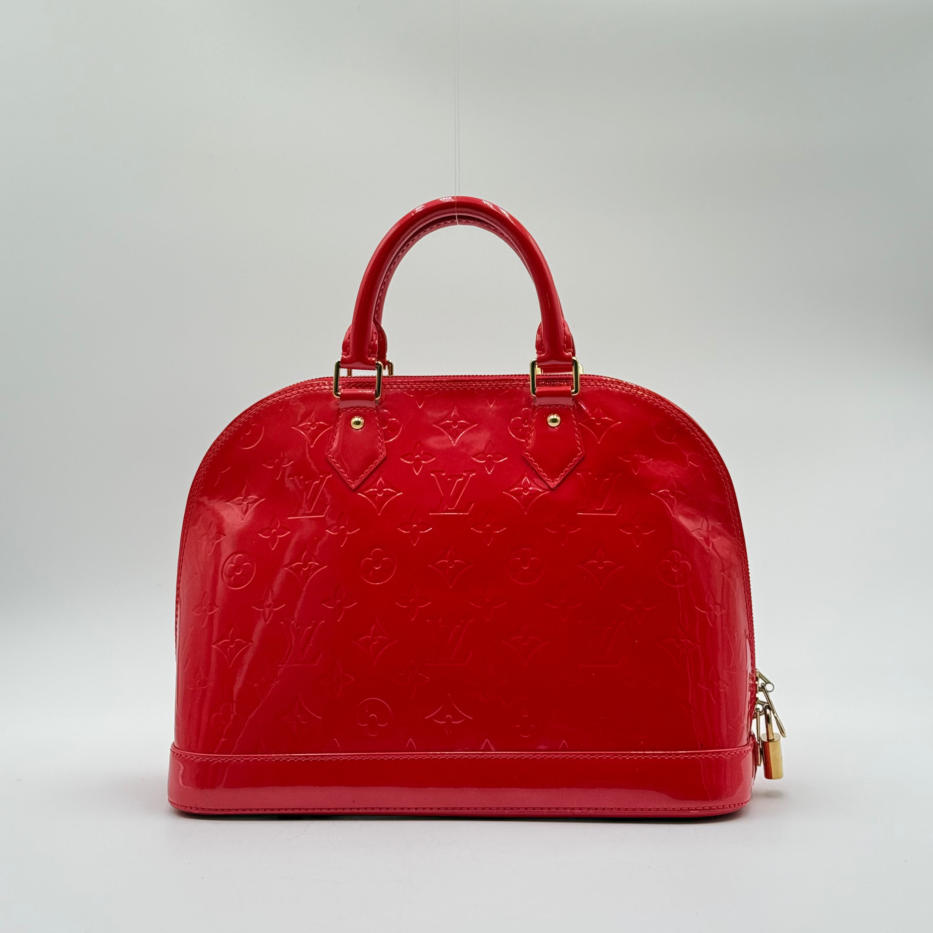 Louis Vuitton Sunset Orange Patent Leather Alma PM