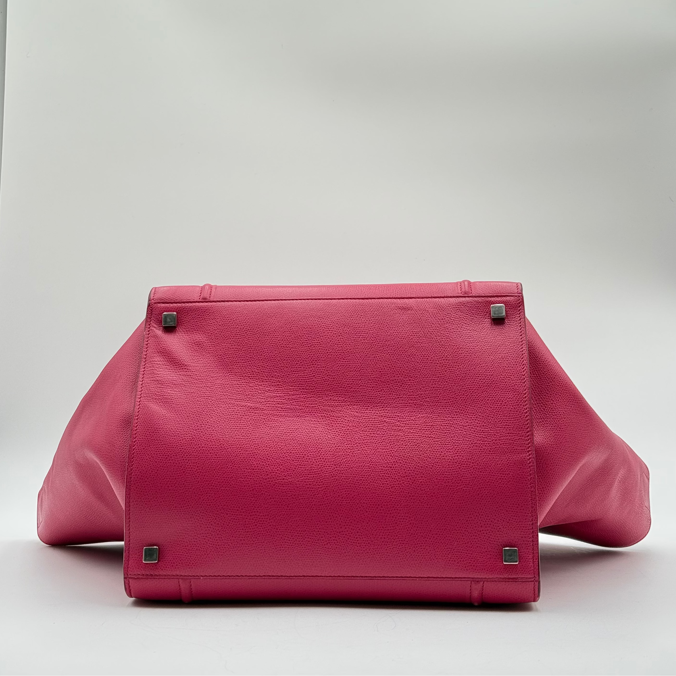 Celine Fuchsia Leather Phantom Luggage