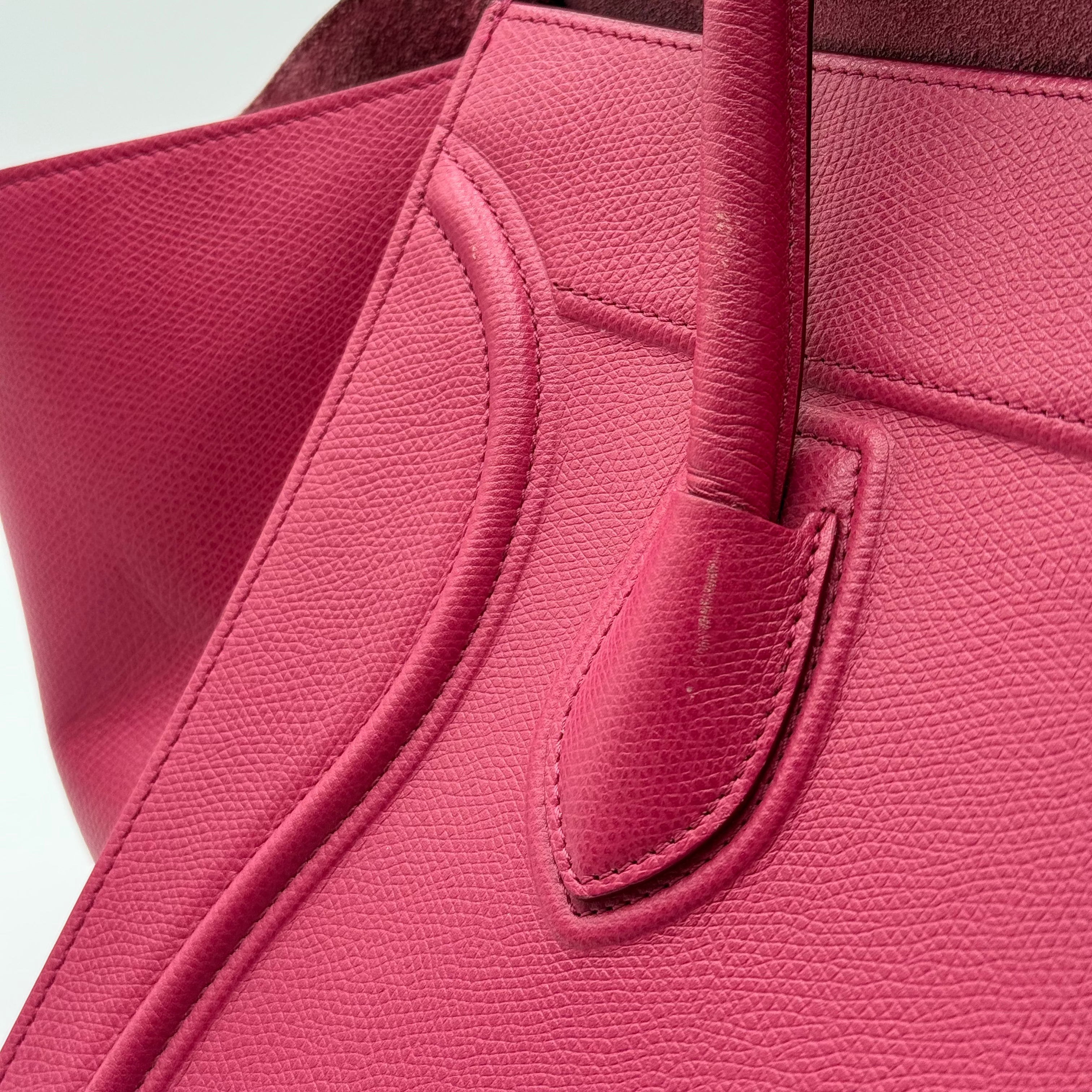 Celine Fuchsia Leather Phantom Luggage