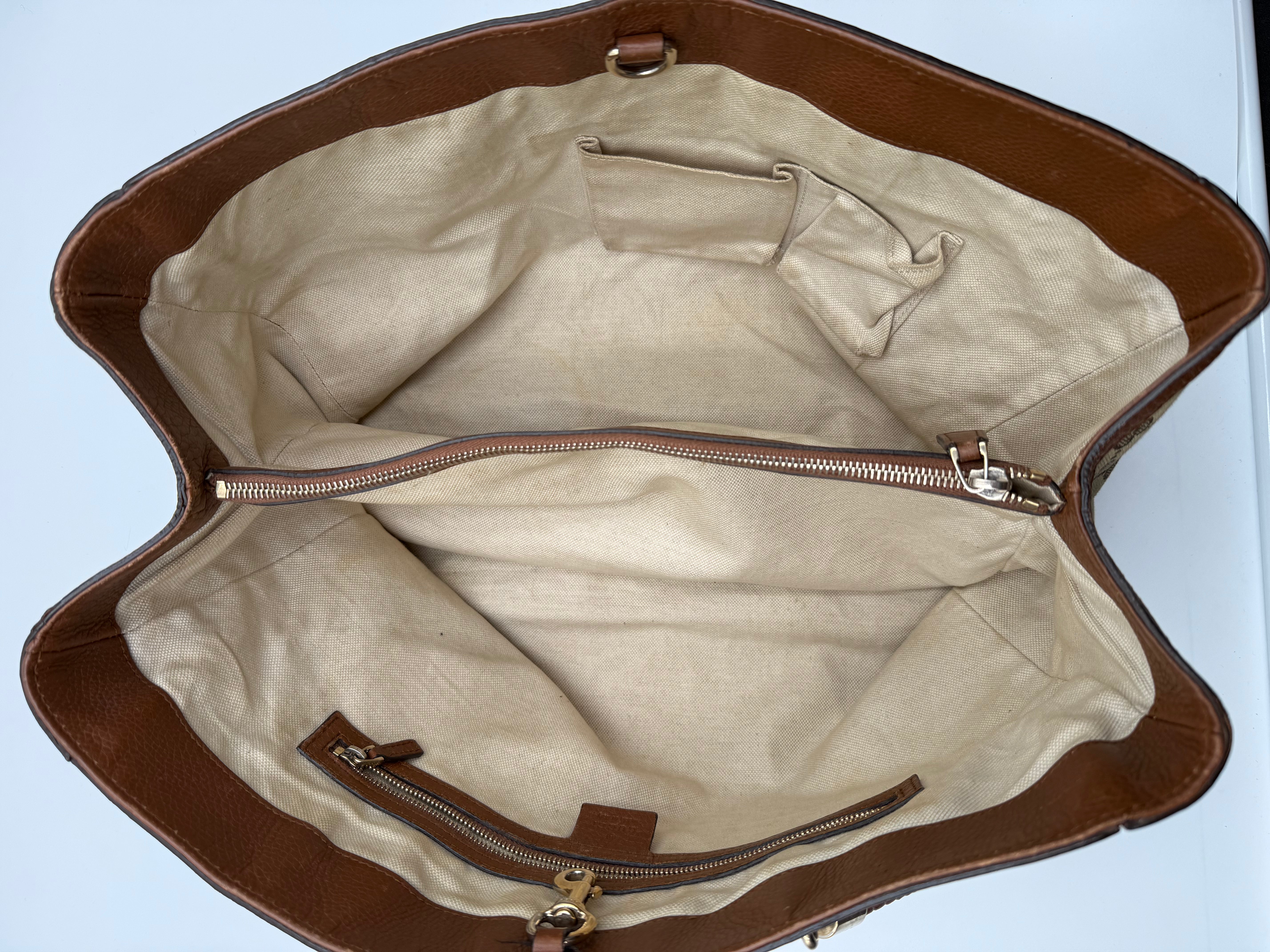 Gucci GG Canvas Brown Bella