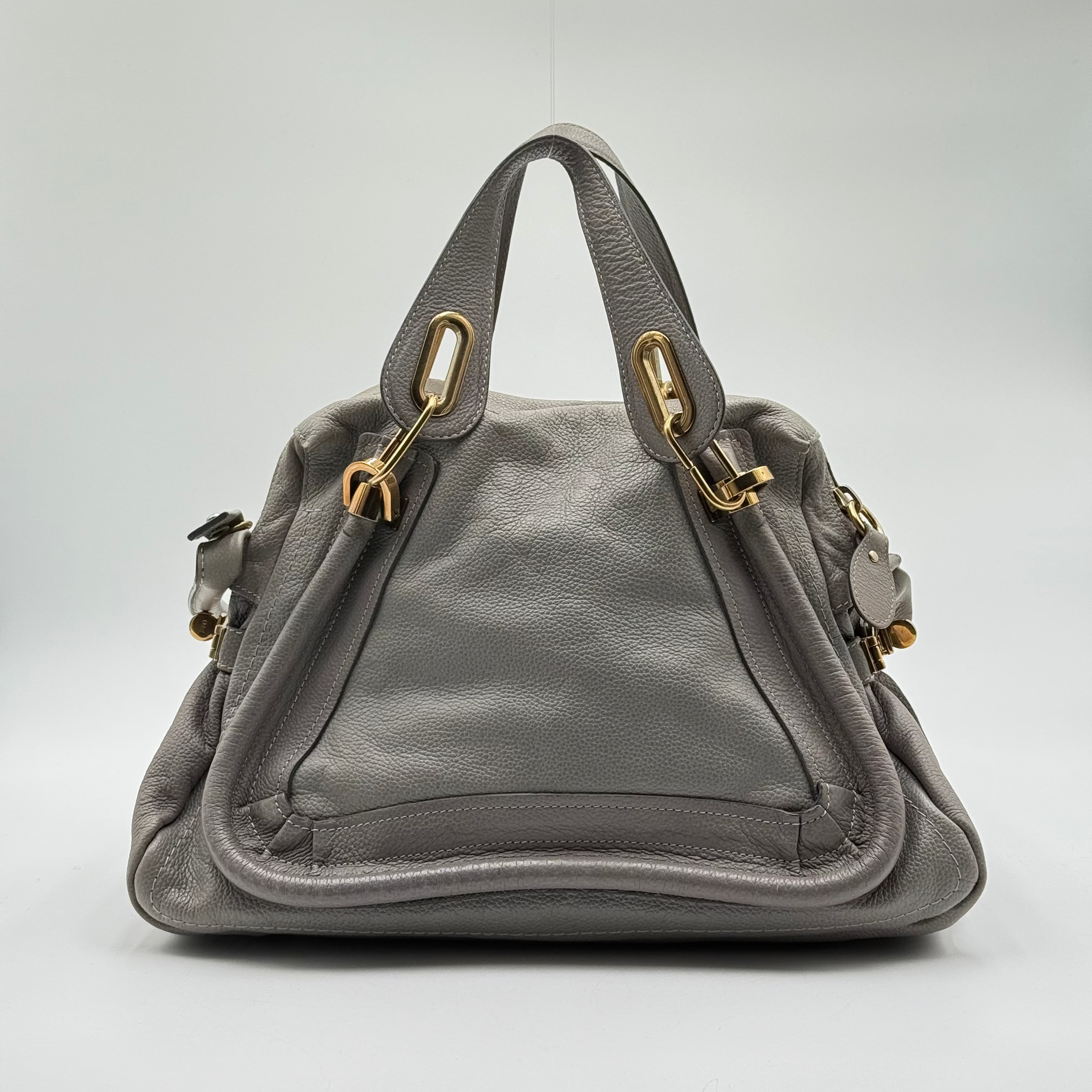 Chloé Grey Elephant Leather Paraty MM