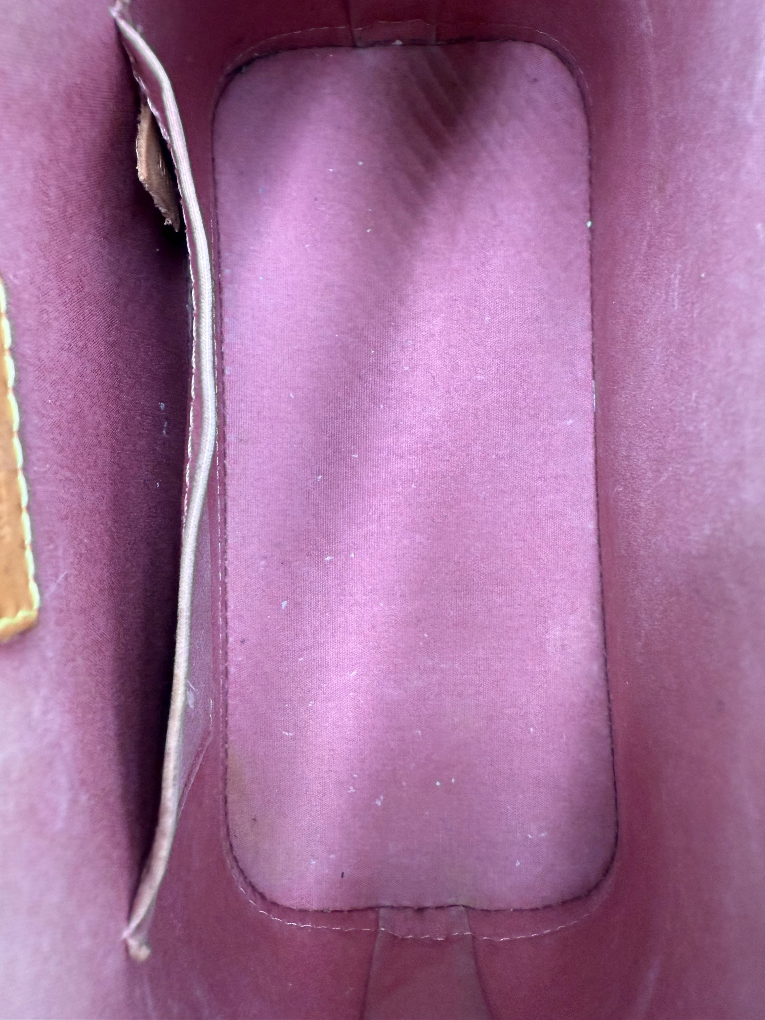 Louis Vuitton Rose Velour Patent Leather Alma BB
