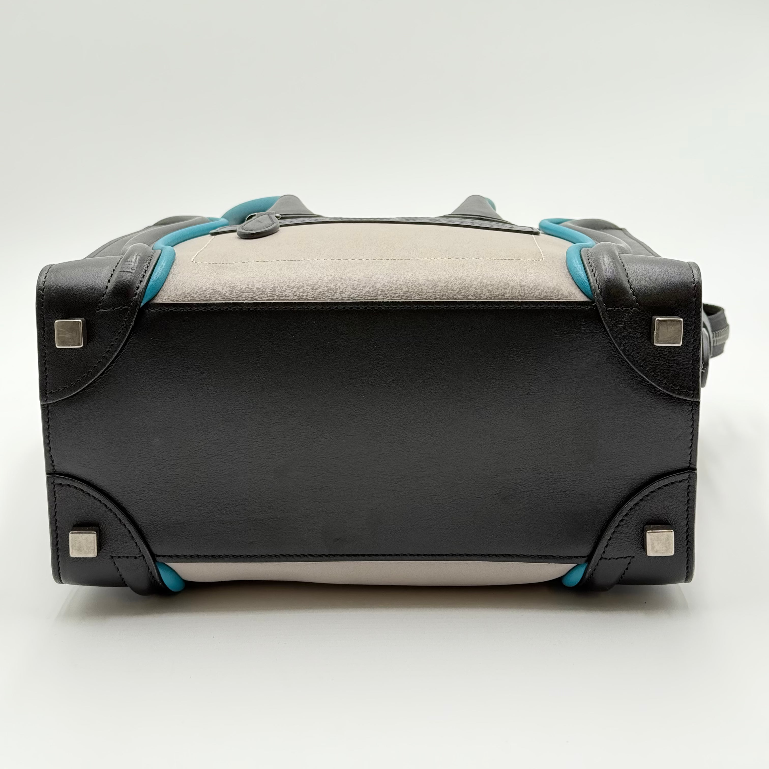 Celine Tricolor Leather Micro Luggage