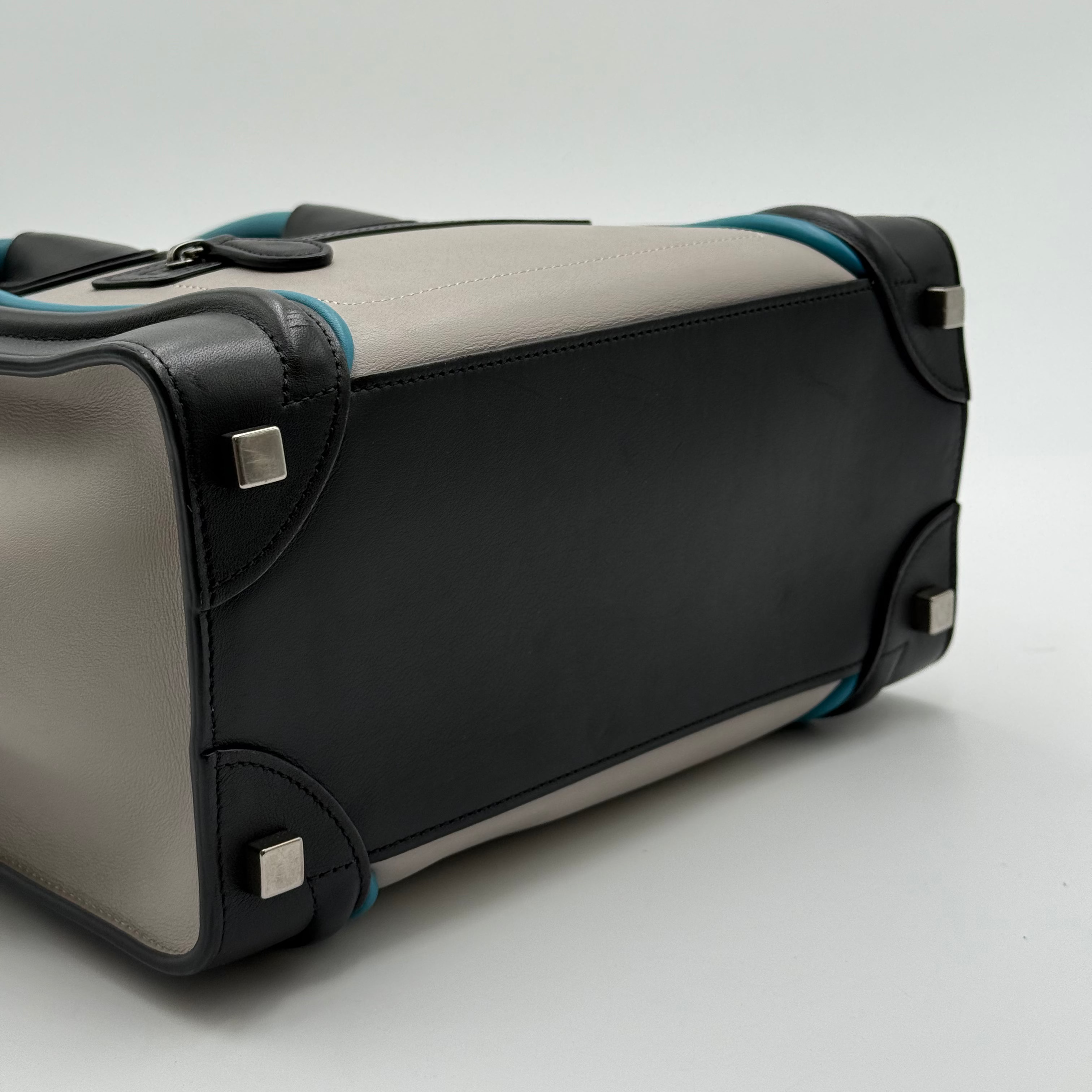 Celine Tricolor Leather Micro Luggage