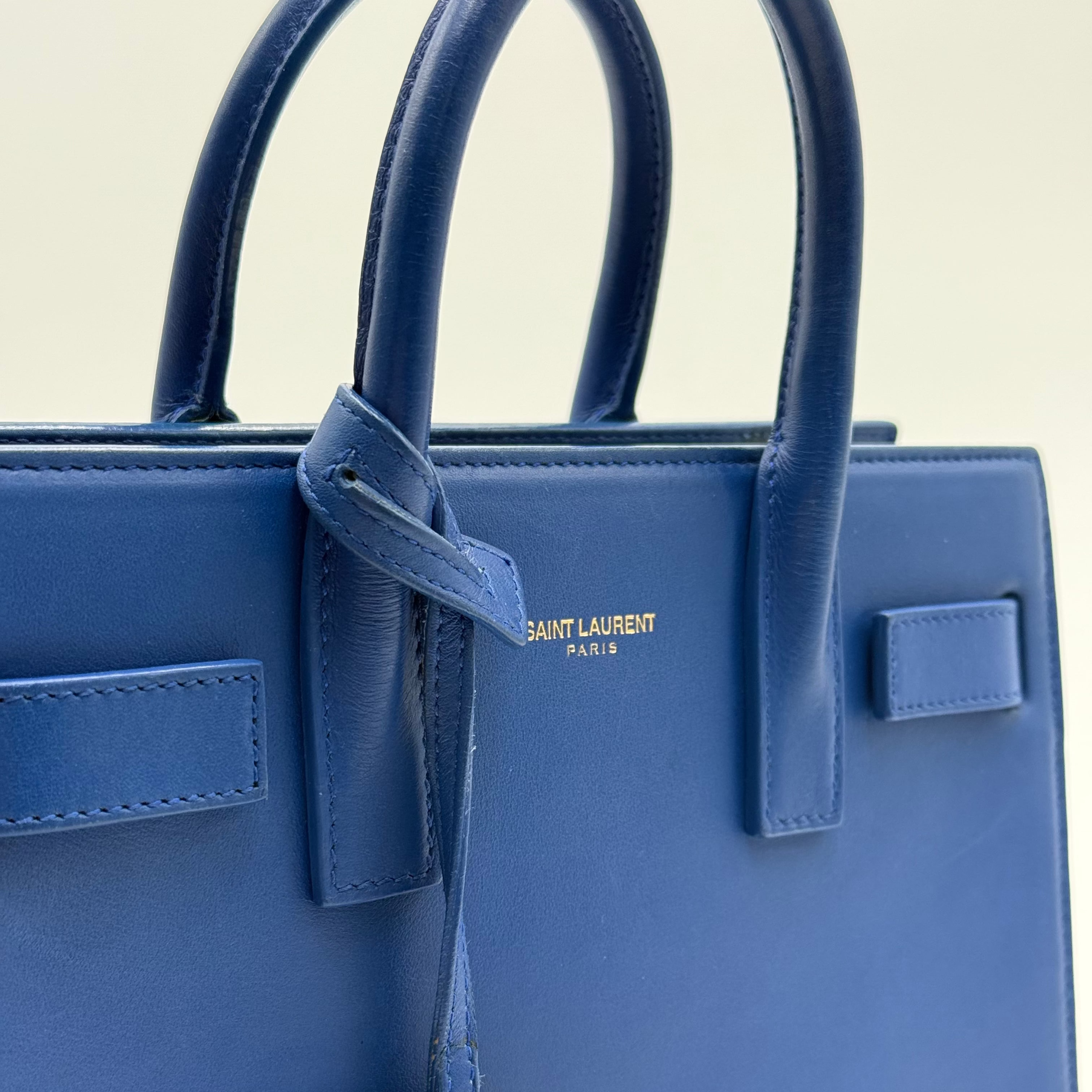 Saint Laurent Blue Sac De Jour Nano