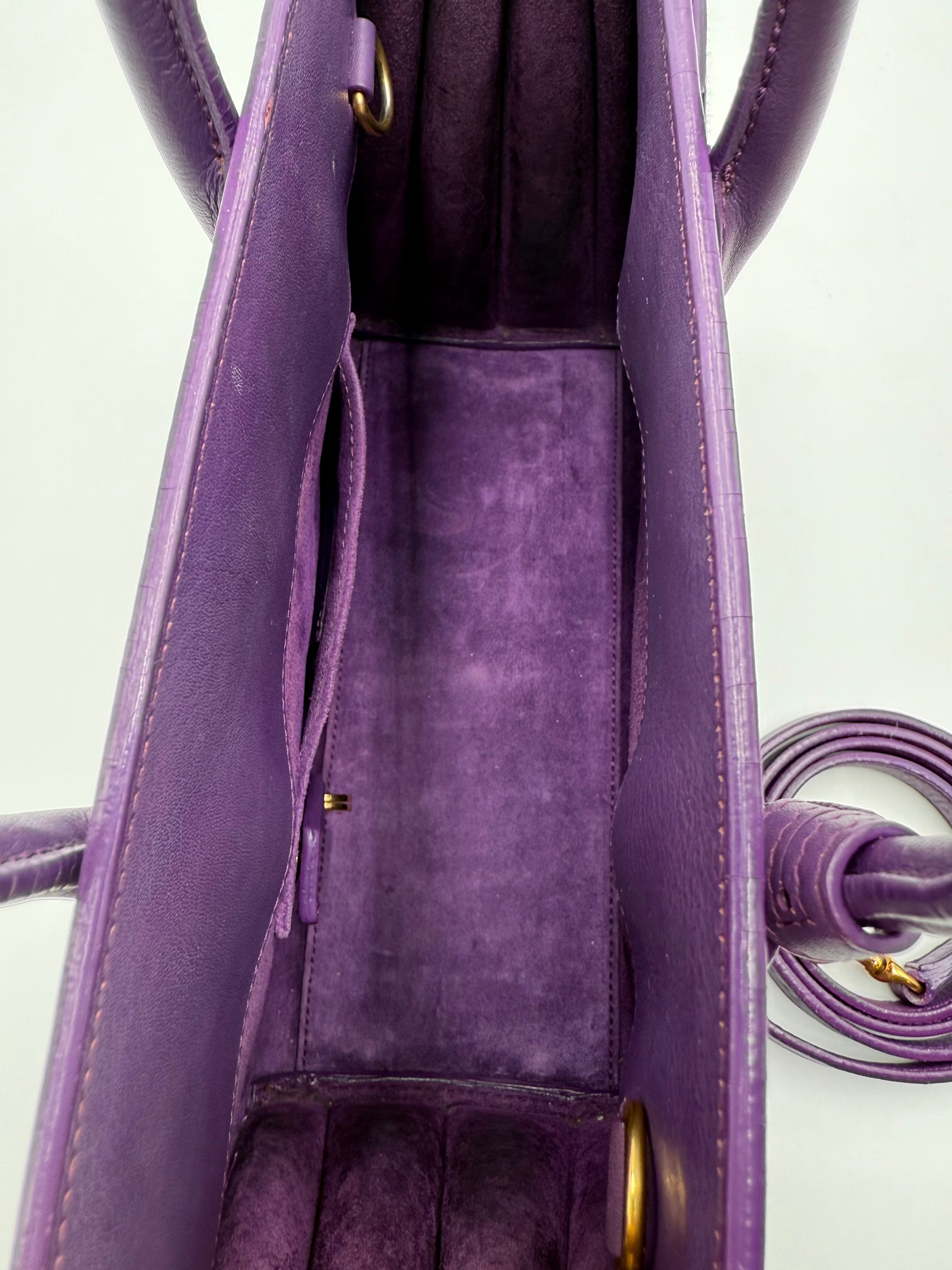 Saint Laurent Purple Sac De Jour Baby