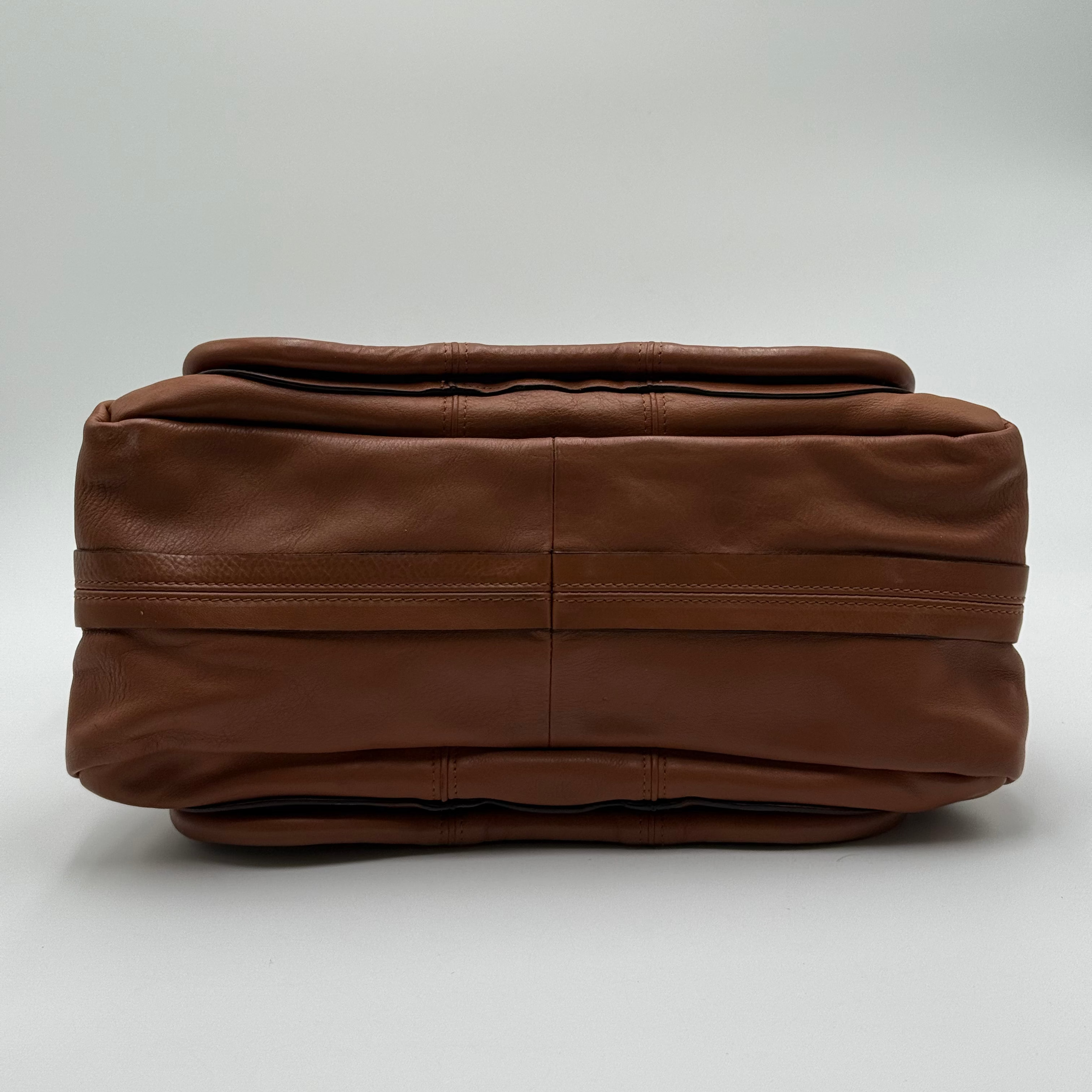 Chloé Brown Leather Tassel Paraty MM