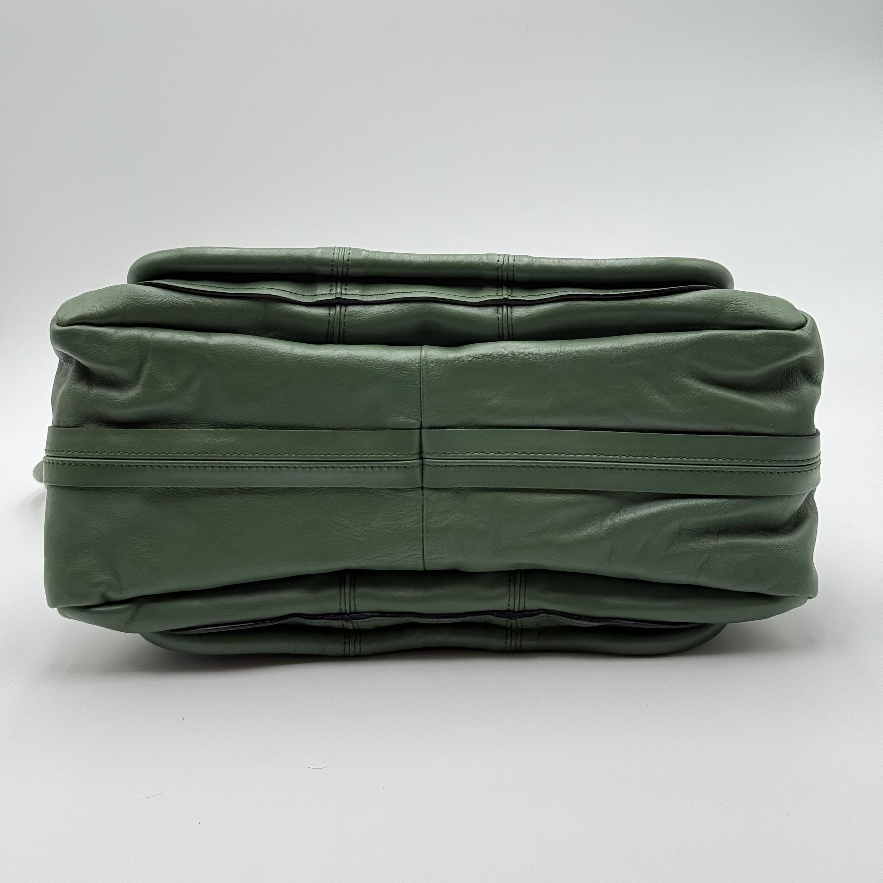 Chloé Sage Green Leather Paraty MM