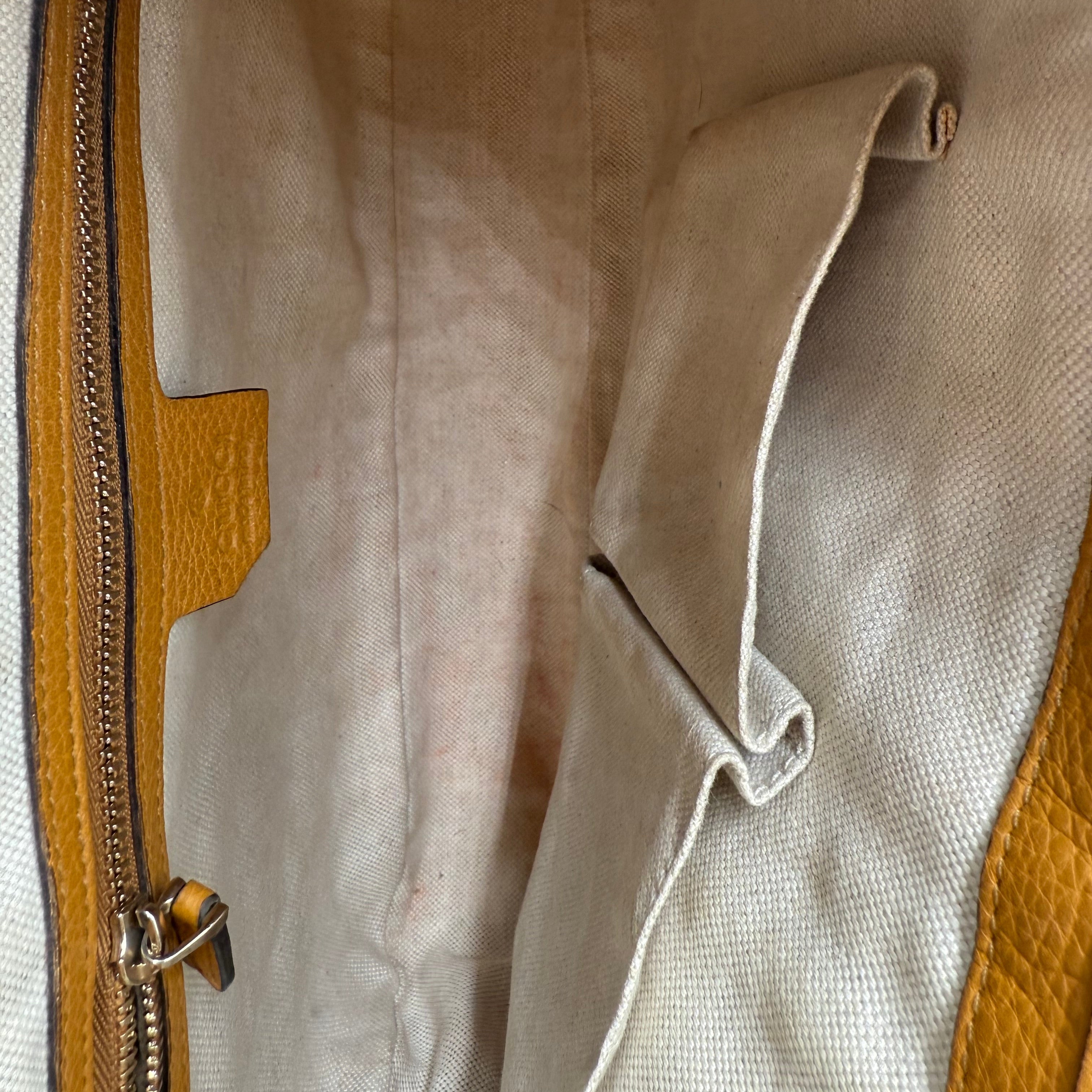 Gucci Yellow Olive GG Canvas Jackie 1961